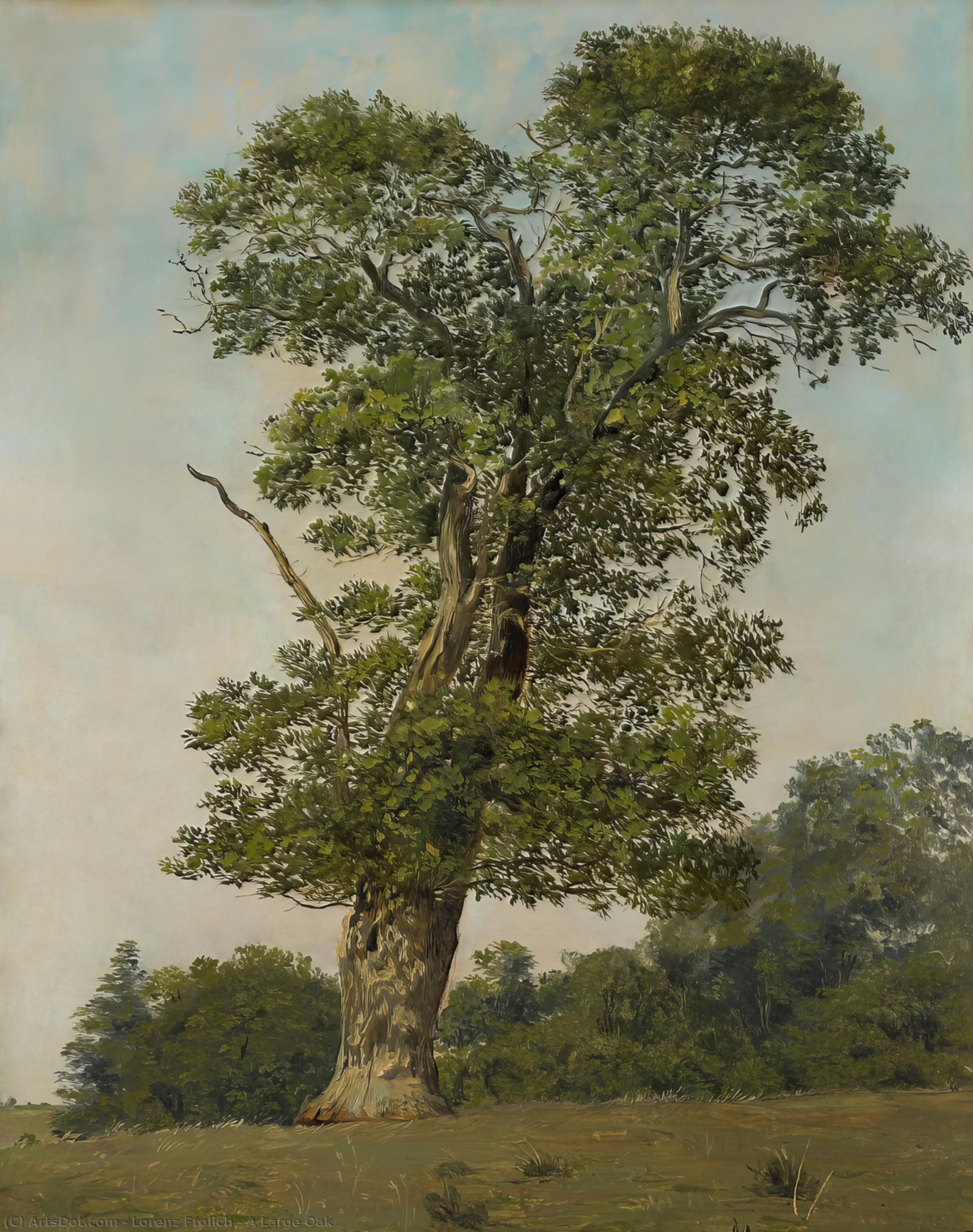 A Large Oak — Lorenz Frølich
