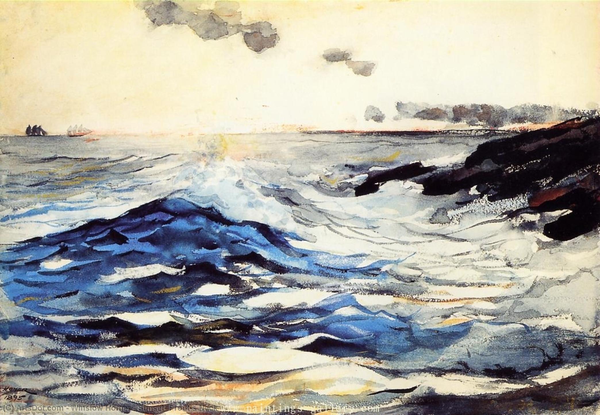 Winslow Homer - Sunset, Prout's Neck