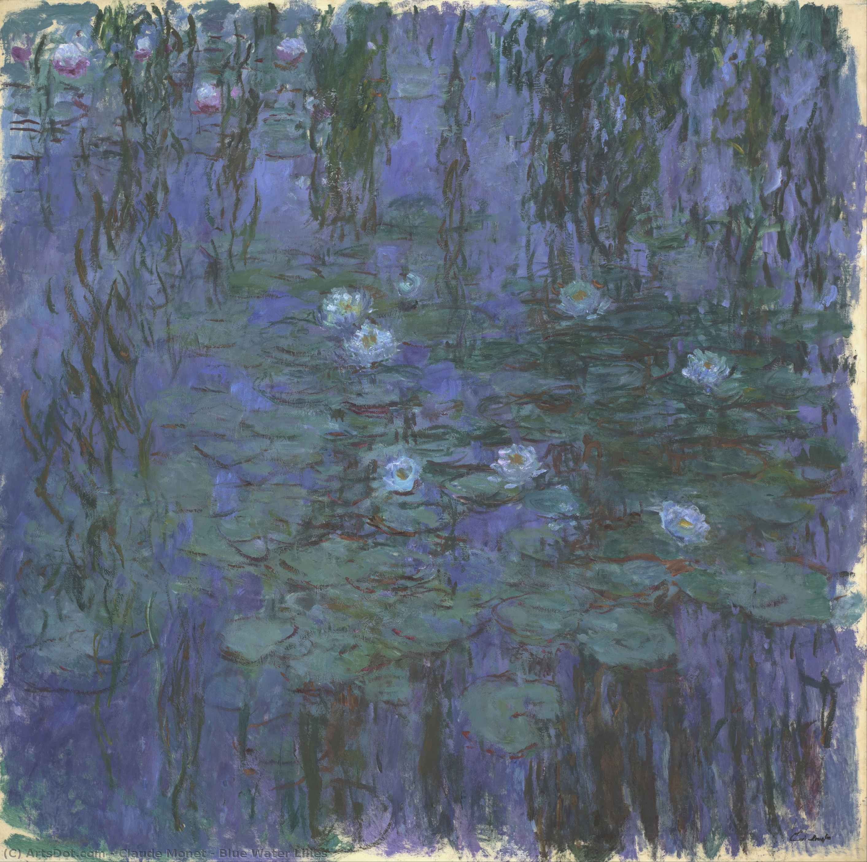 Claude Monet - Blå Vattenliljor