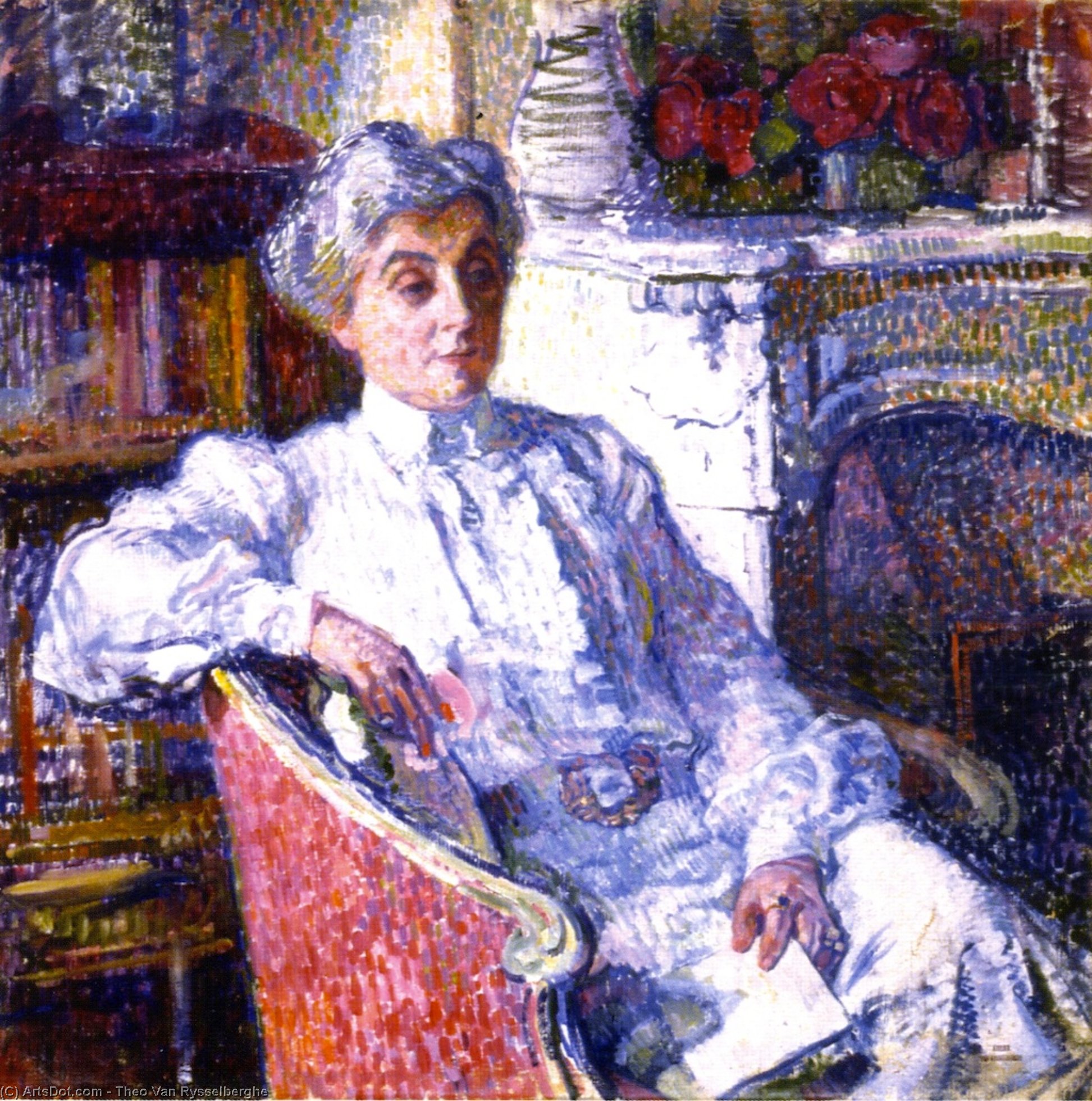 Maria Van Rysselberghe În Fața Focului — Théo Van Rysselberghe