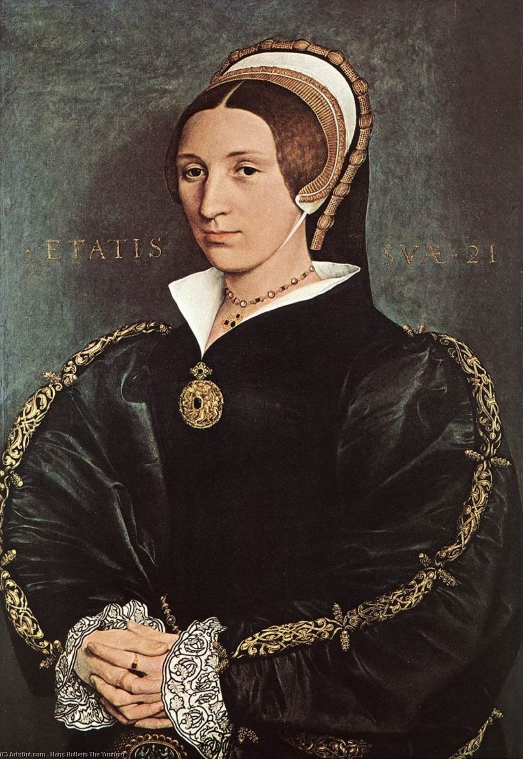 Portræt Af Katharina Howard — Hans Holbein Den Yngre