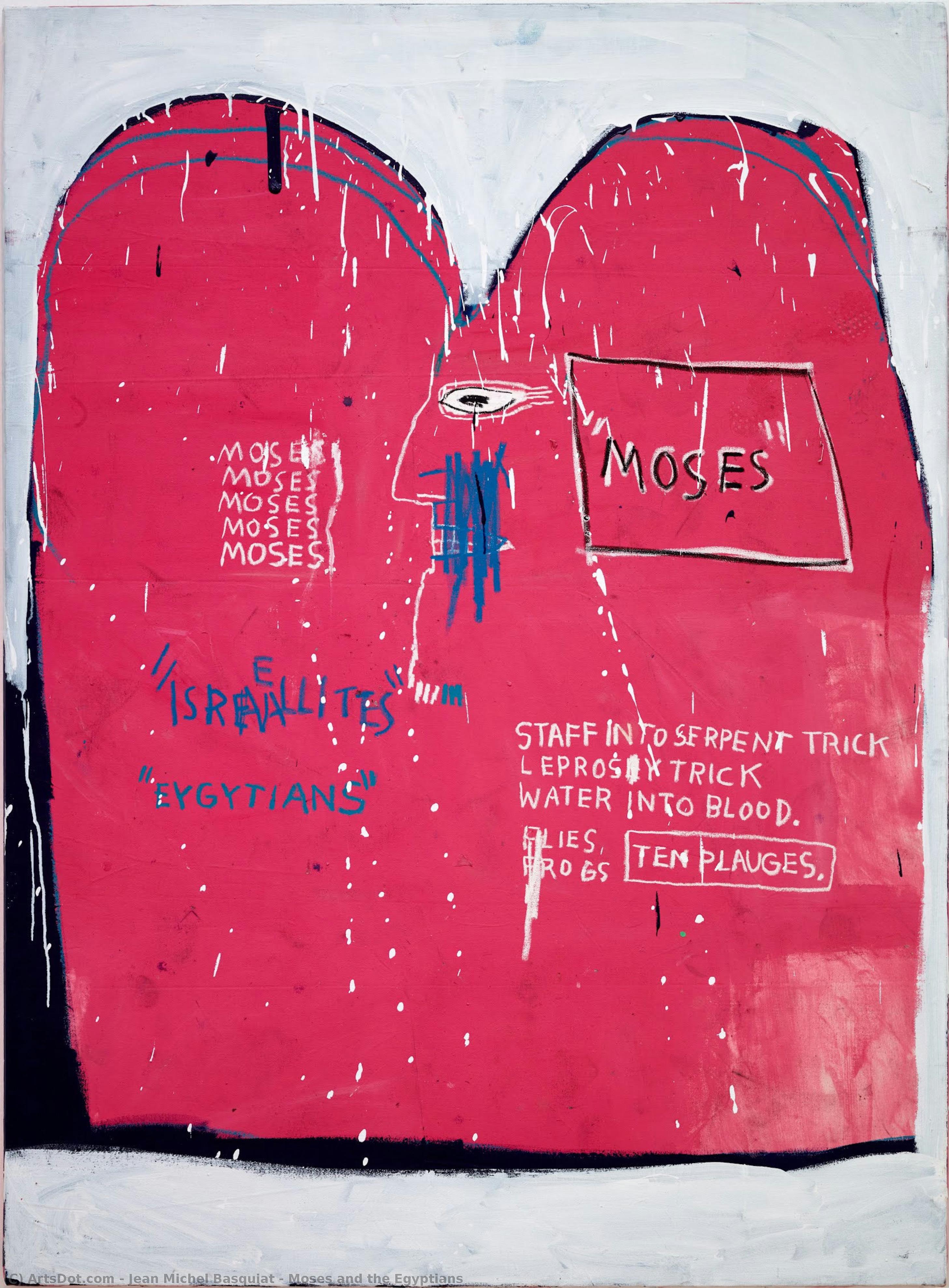 jean michel basquiat - Moses and the Egyptians