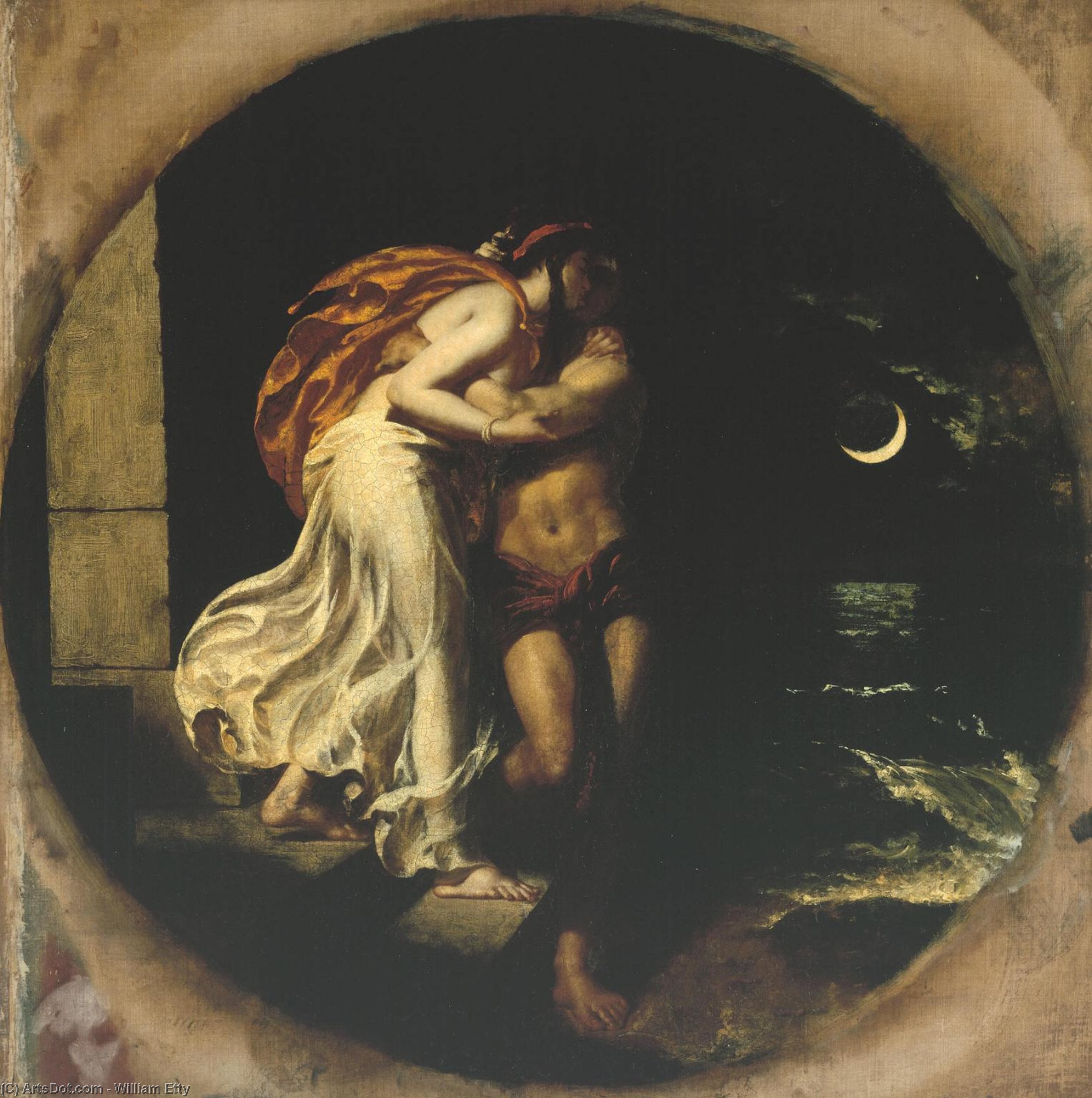 Rozloučení Héro A Leandera — William Etty