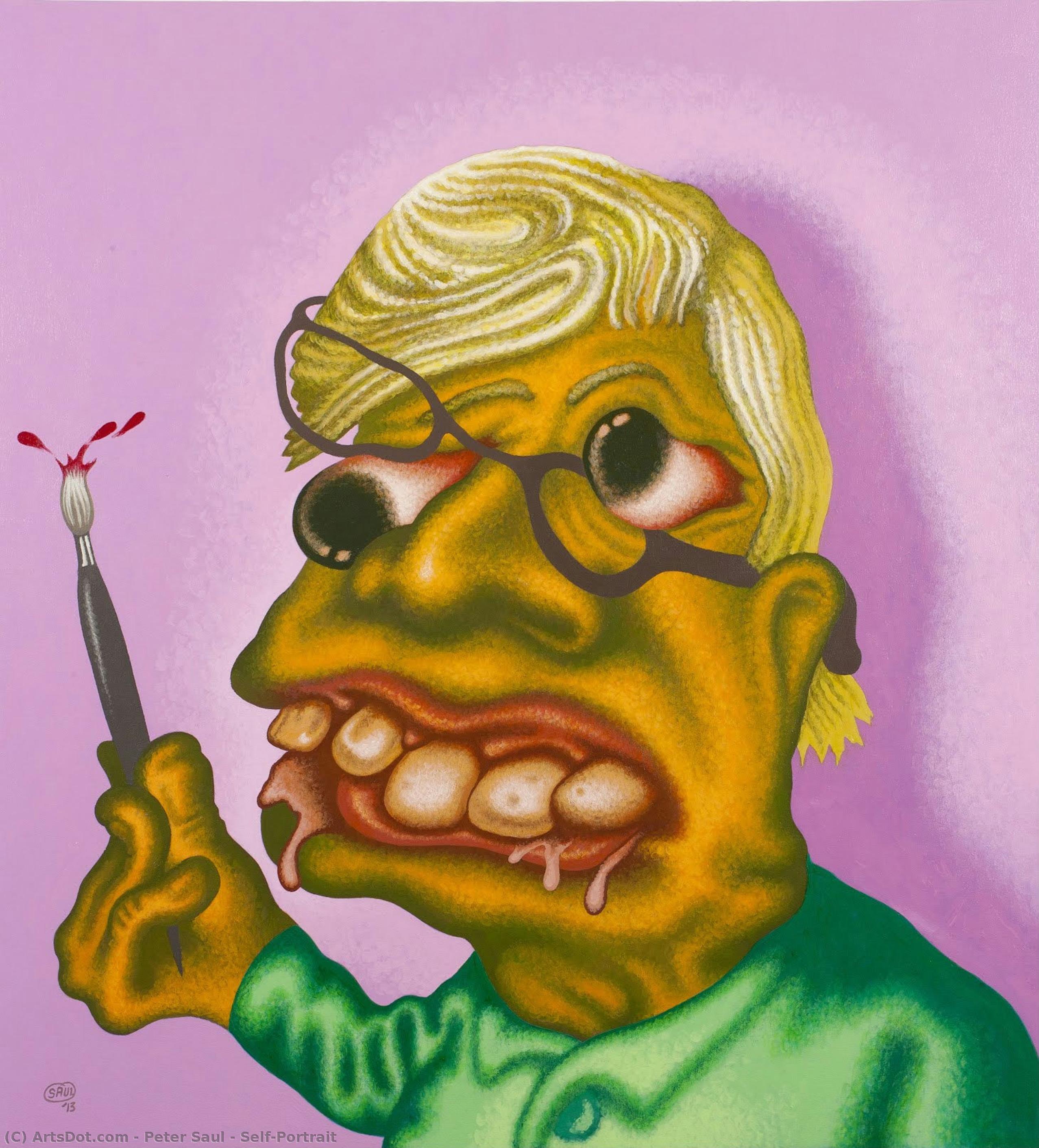 Peter Saul - Self-Portrait