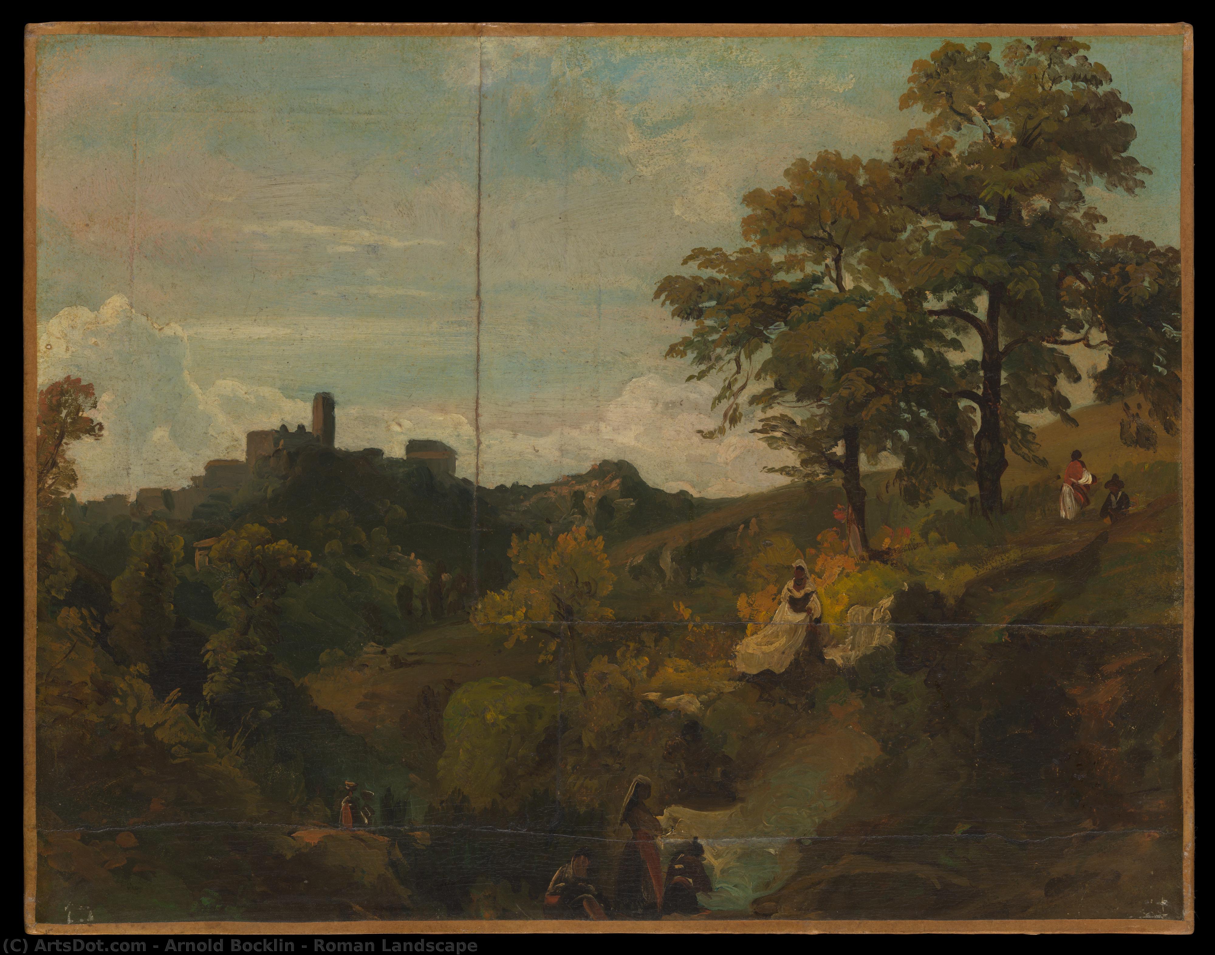 Roman Landscape — Arnold Böcklin