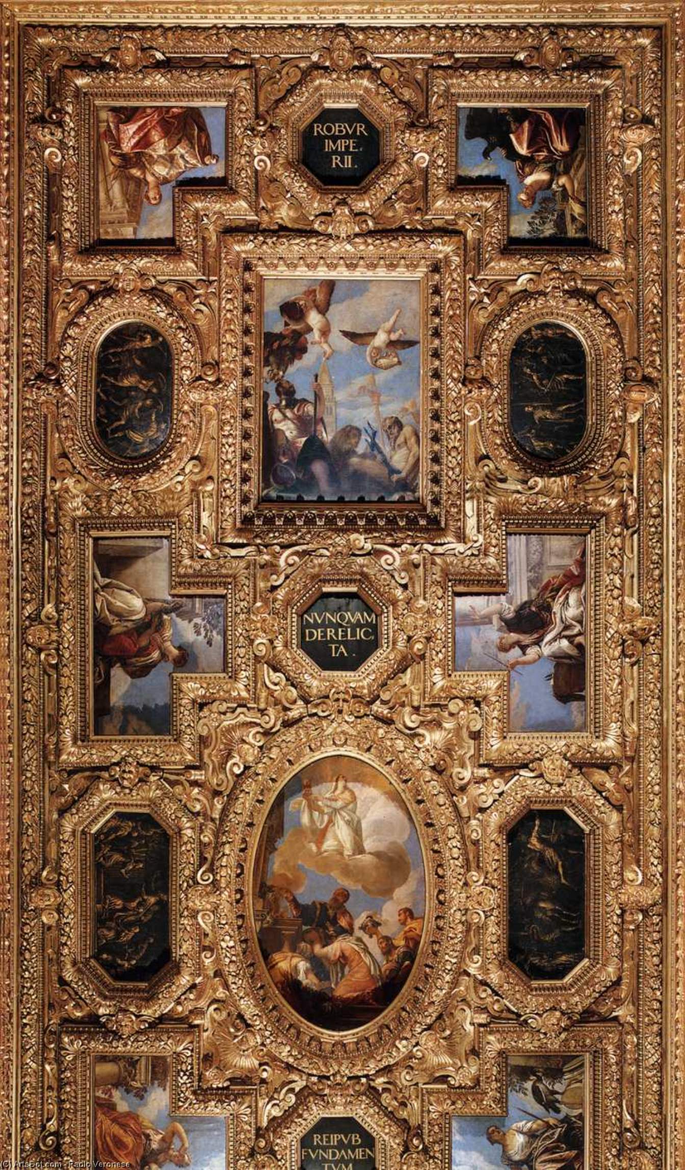 Paolo Veronese - Decoración de techo (detalle)
