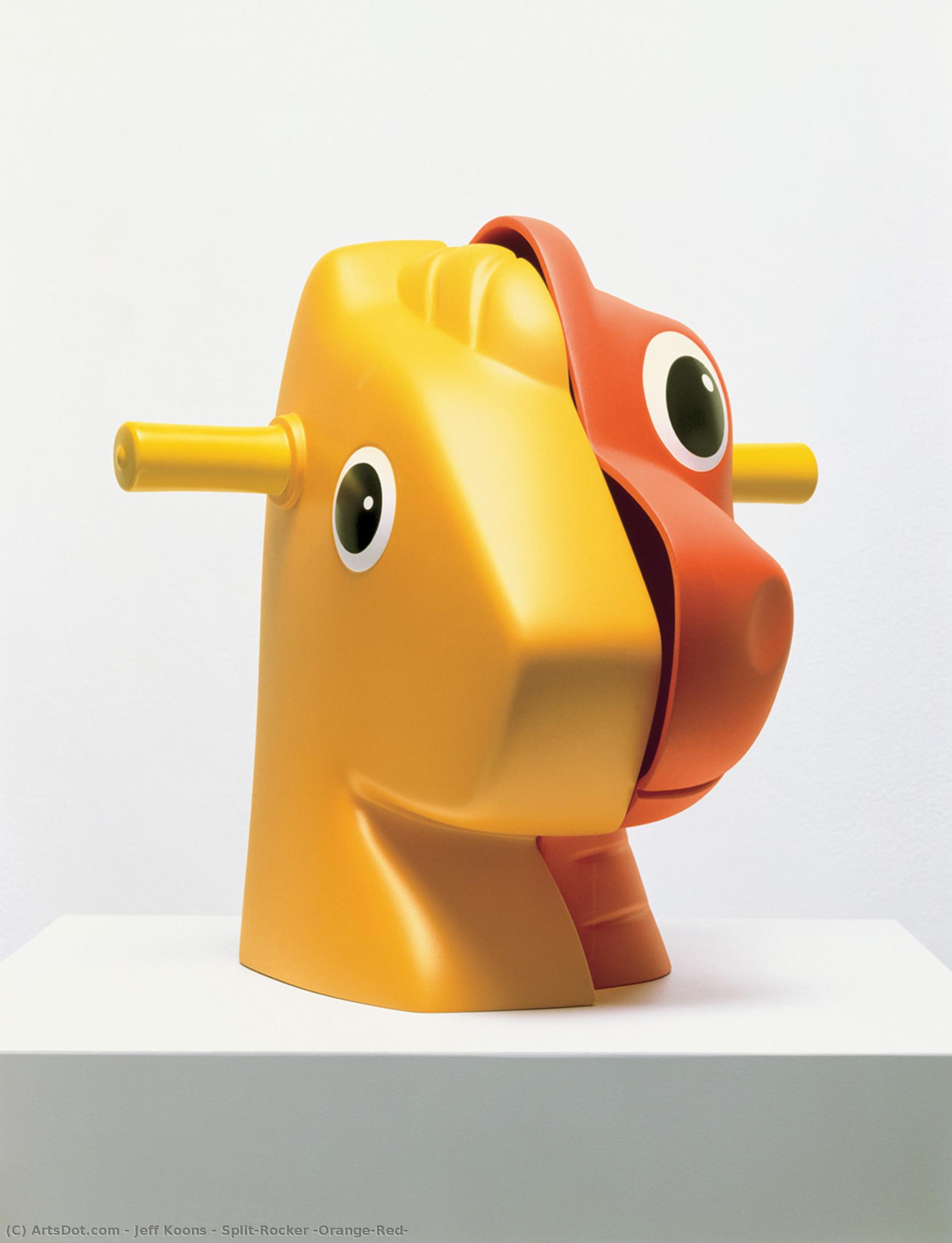 Split-rocker (orange/red) — Jeff Koons