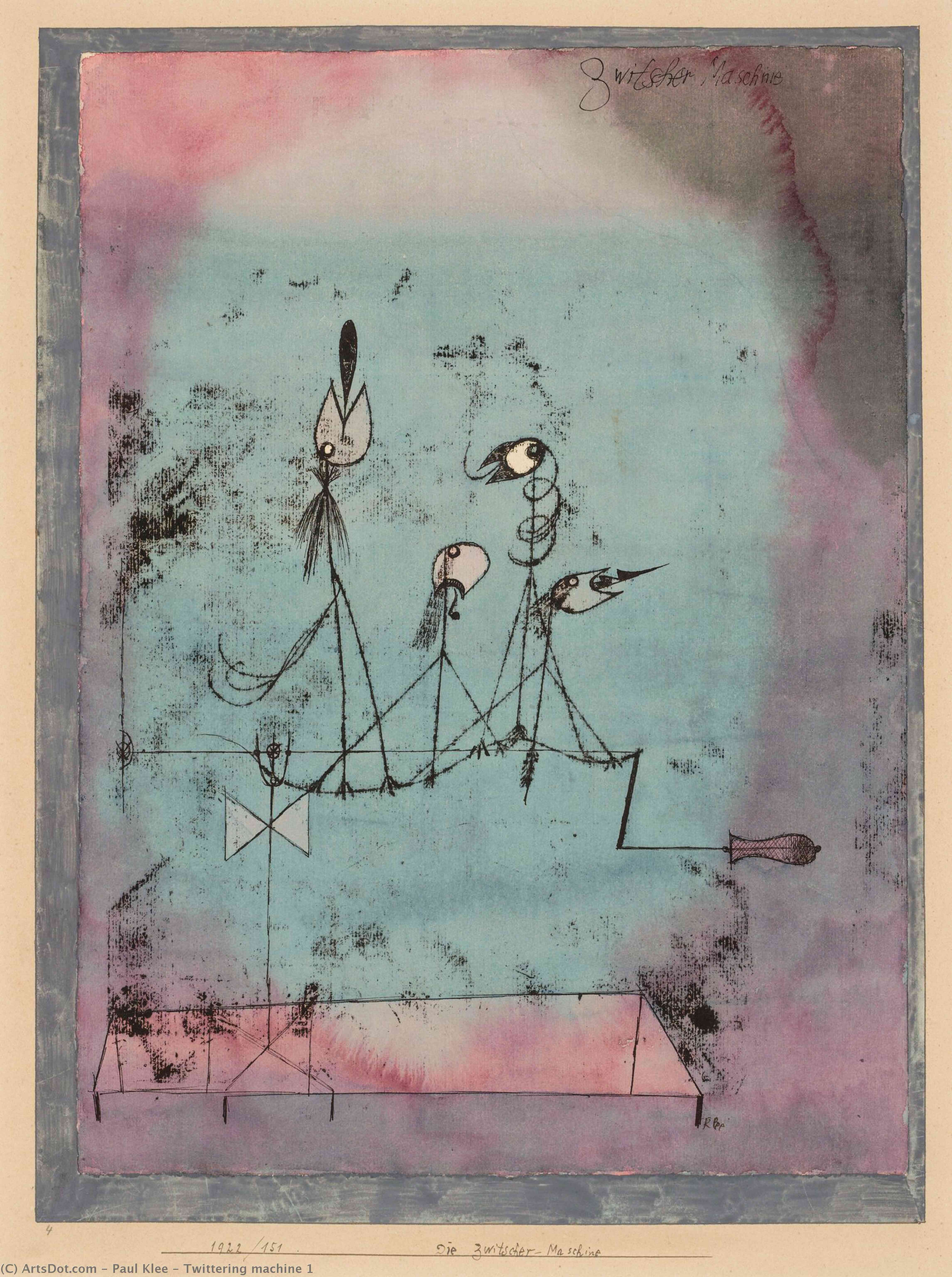Paul Klee - Twittering Machine 1