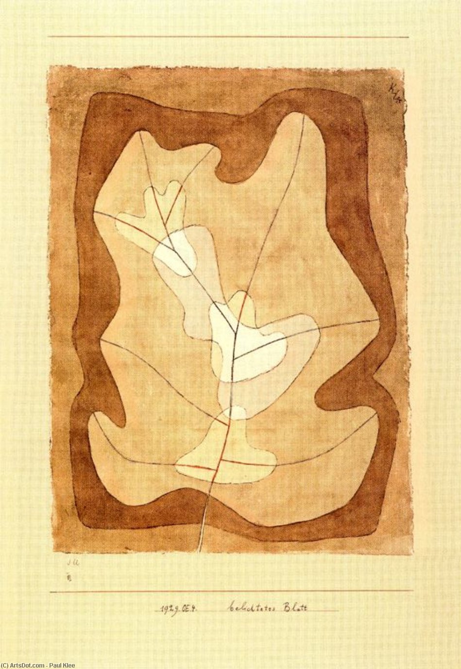 Helles Blatt — Paul Klee
