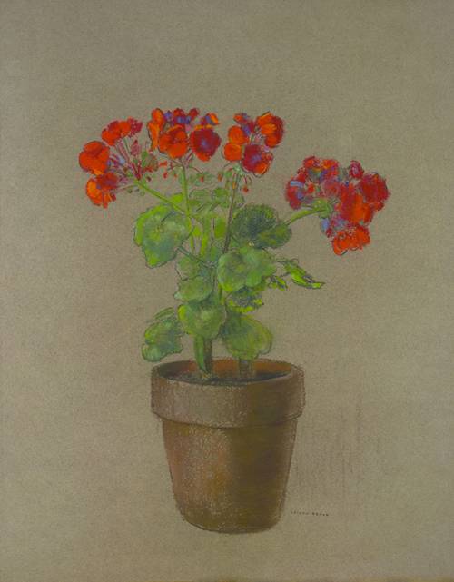 Geraniums — Odilon Redon