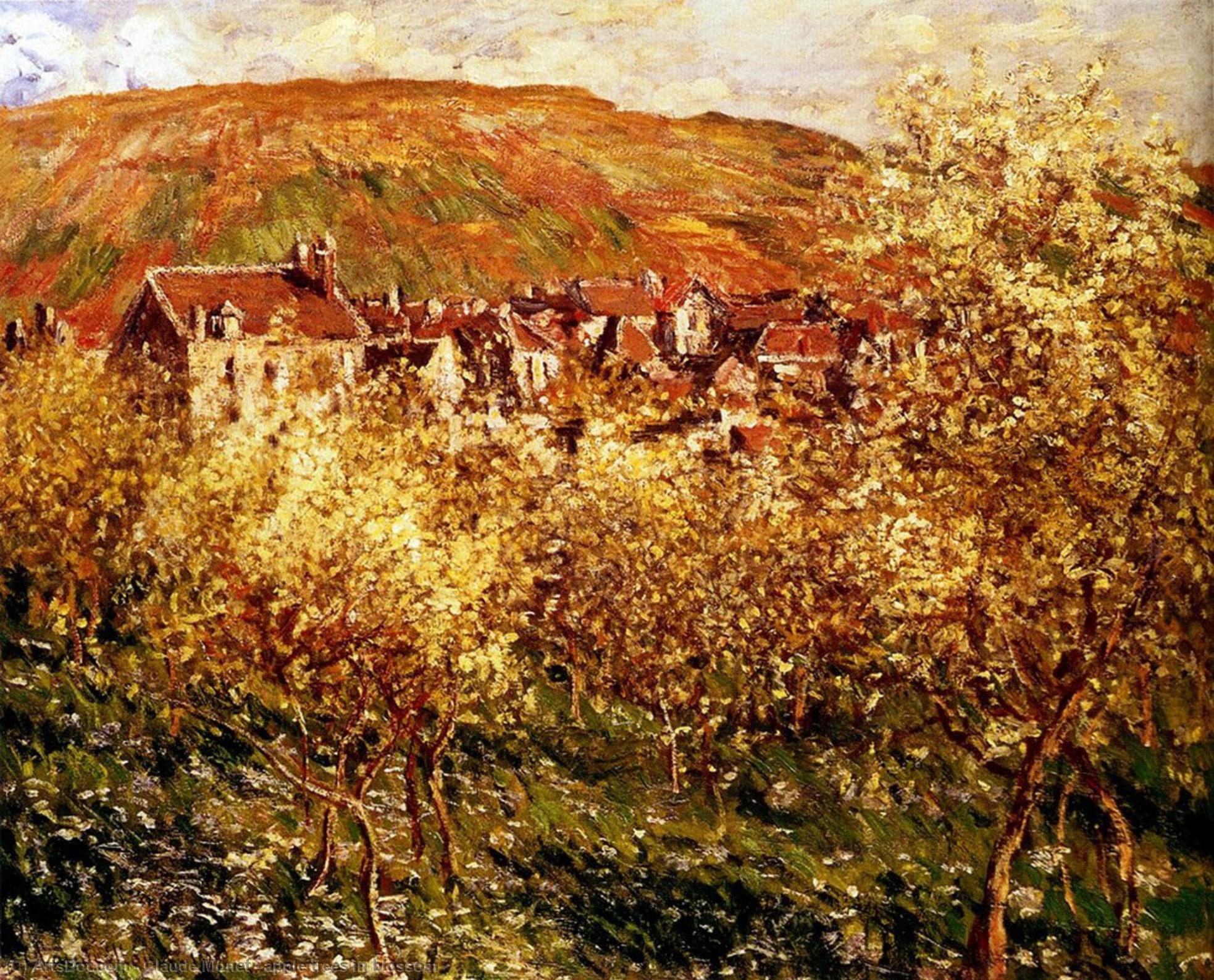 كلود مونيه - apple trees in blossom