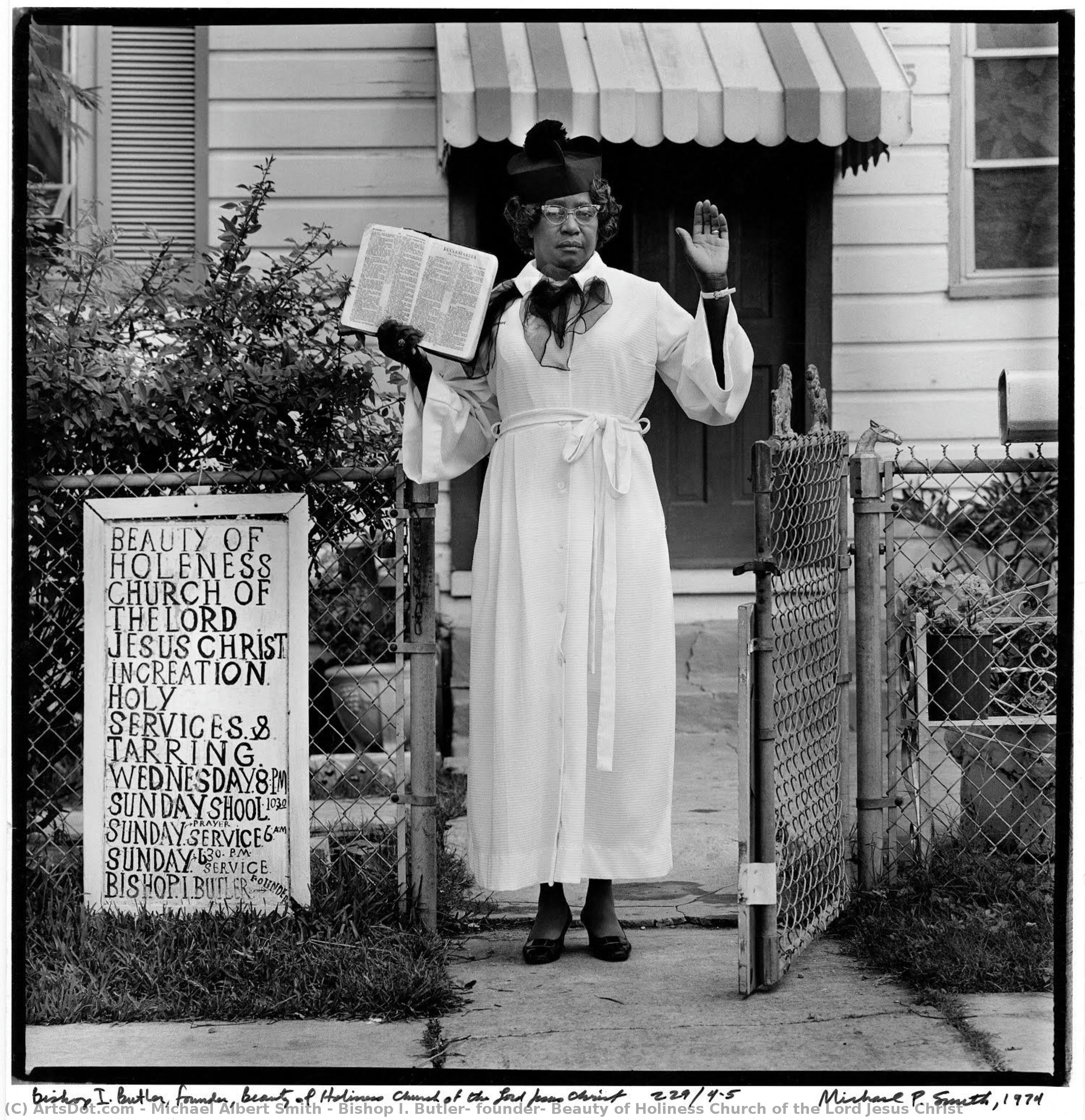 Bishop I. Butler, Founder, Beauty Of Holiness Church Of The Lord Jesus Christ — Michael Albert Smith