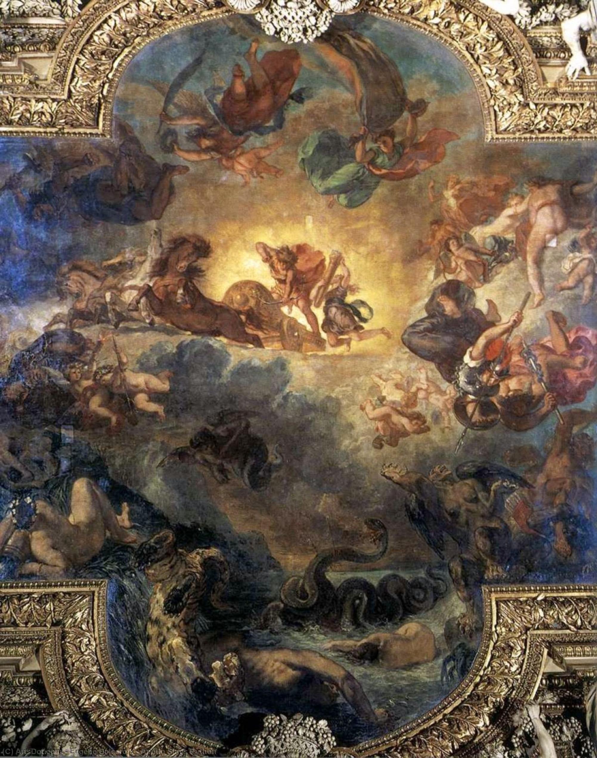 Eugène Delacroix - Apollo Slays Python