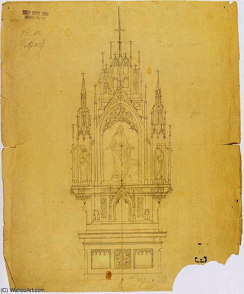 Elevation Of A Neo-gothic Altar — Albin Egger-lienz