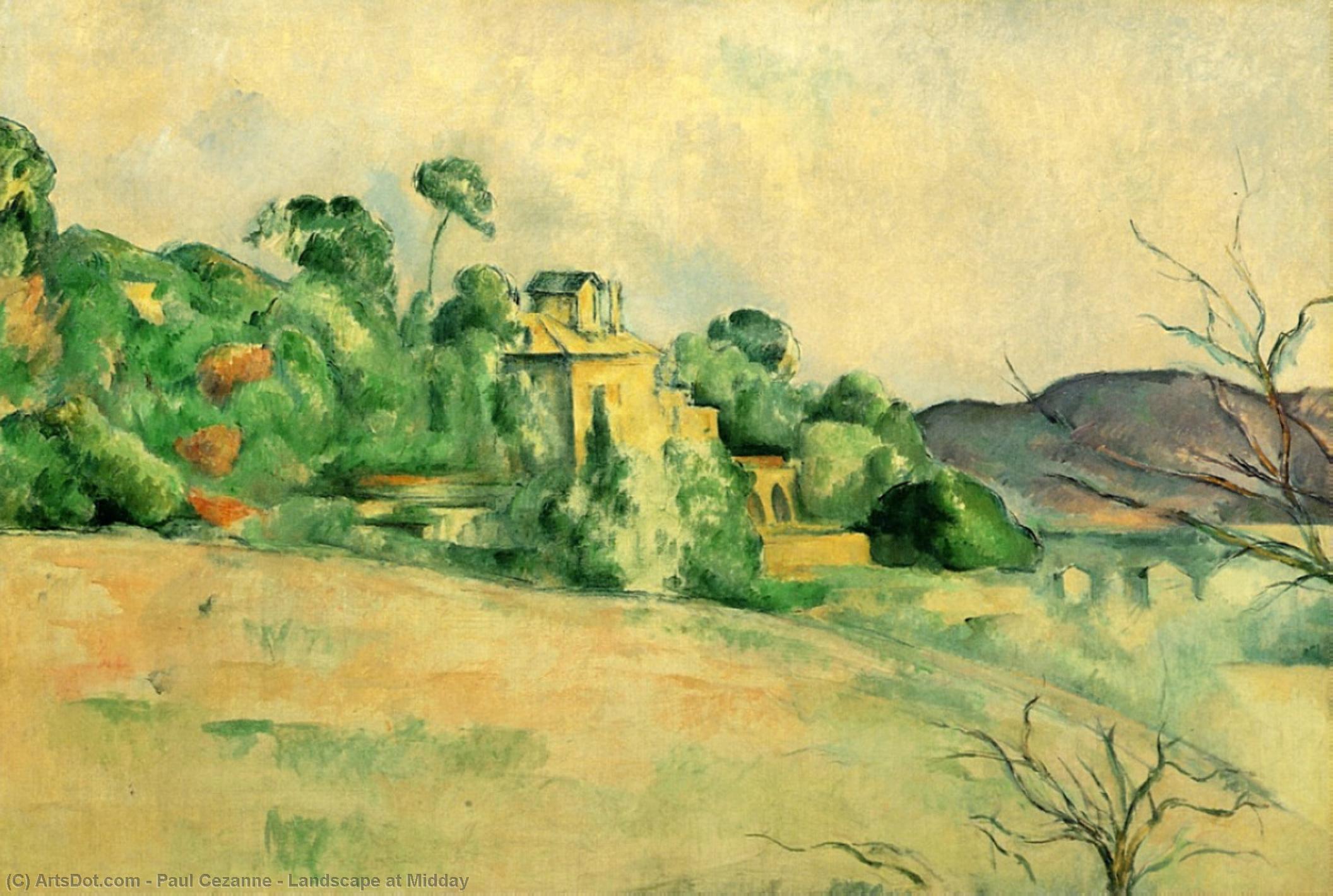 Landscape At Midday — Πωλ Σεζάν