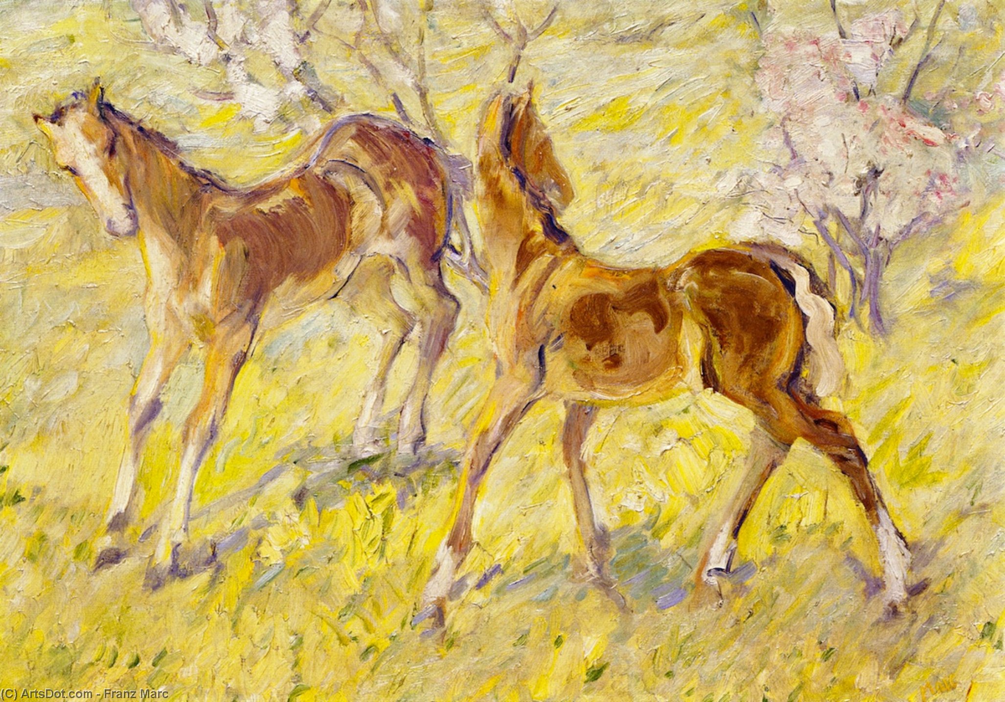 Leaping Foals — Franz Marc