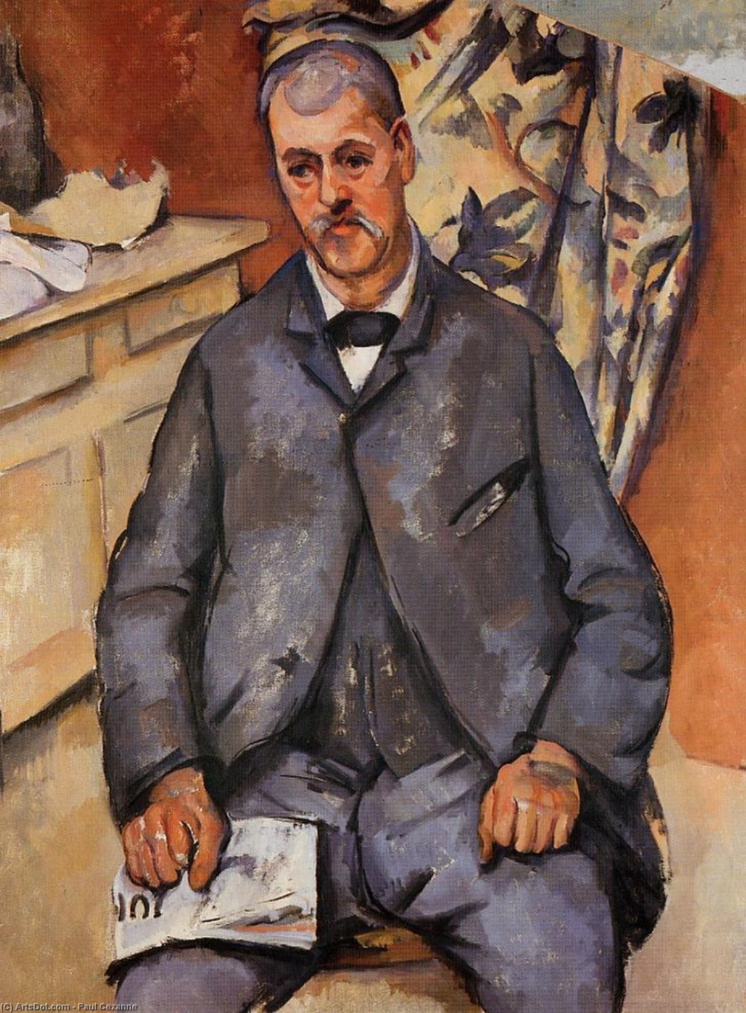 Paul Cézanne - Gesässiger Mann