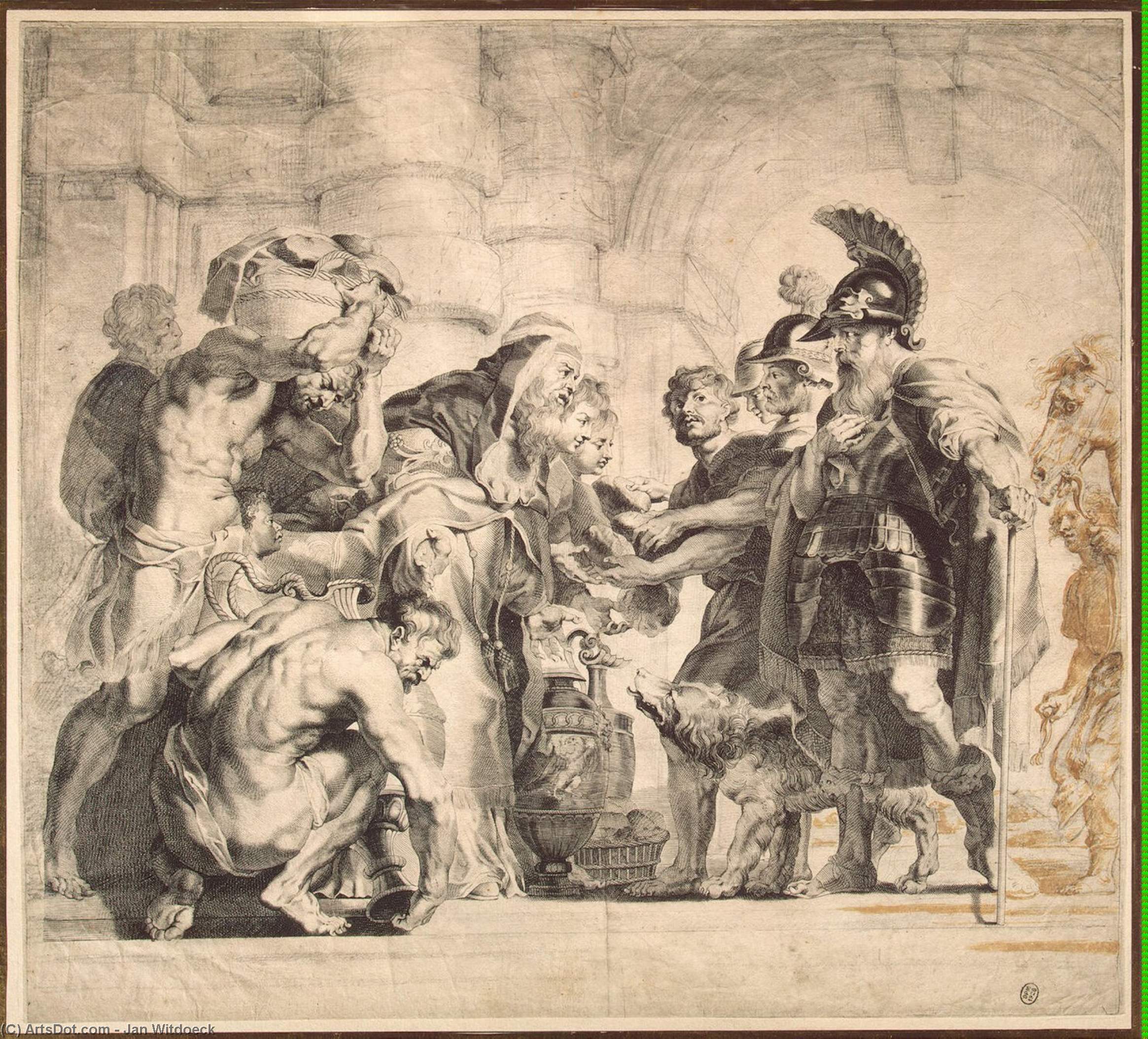 Abraham And Melchizedech — Jan Witdoeck