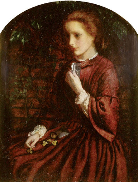 Pansies — Arthur Hughes