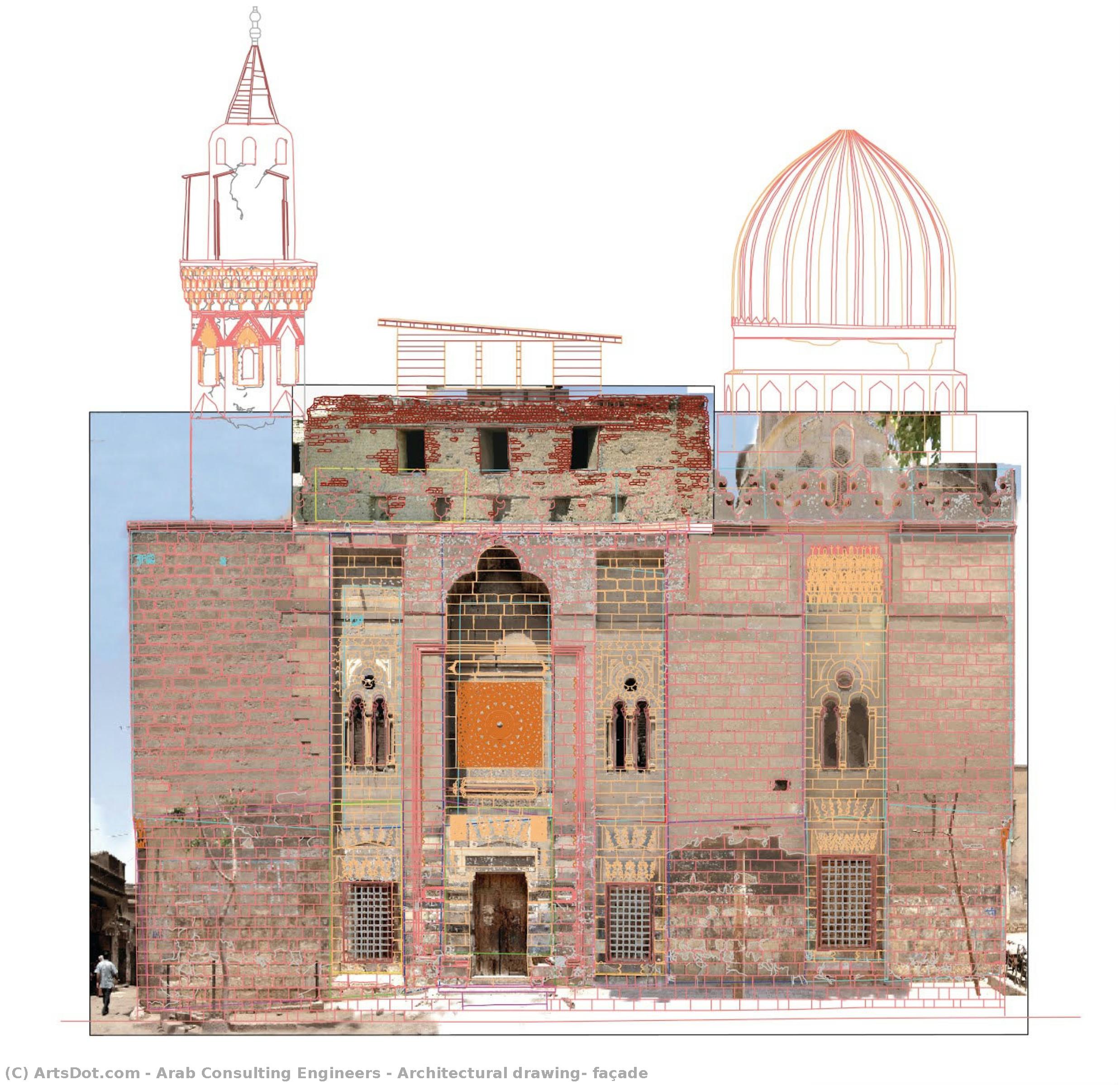 Architectural Drawing, Façade — Arab Consulting Engineers