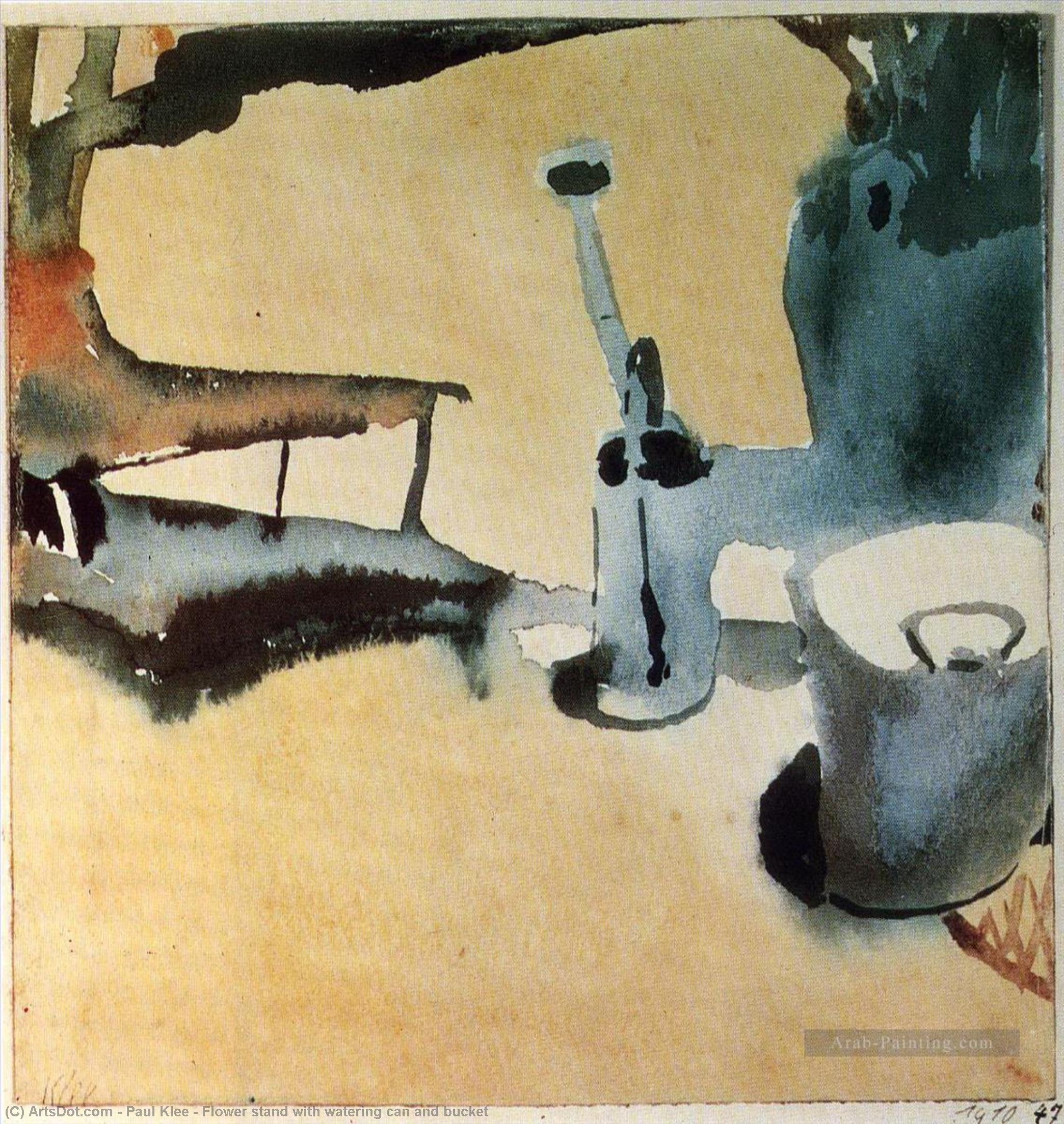 Paul Klee - Flower stand with watering can and bucket