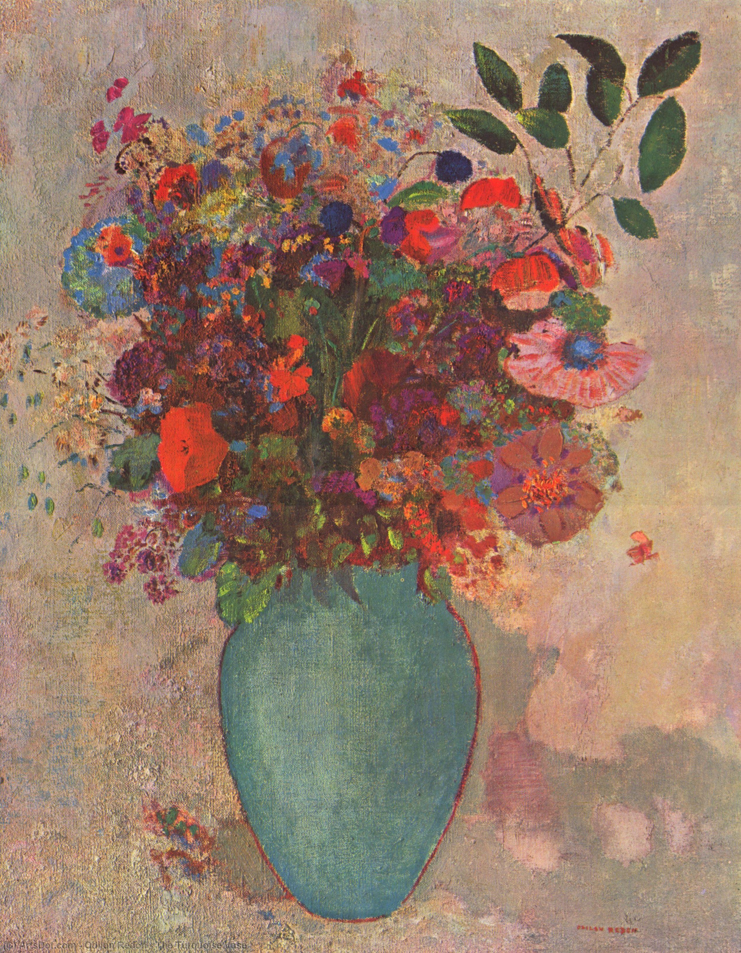The Turquoise Vase — Odilon Redon