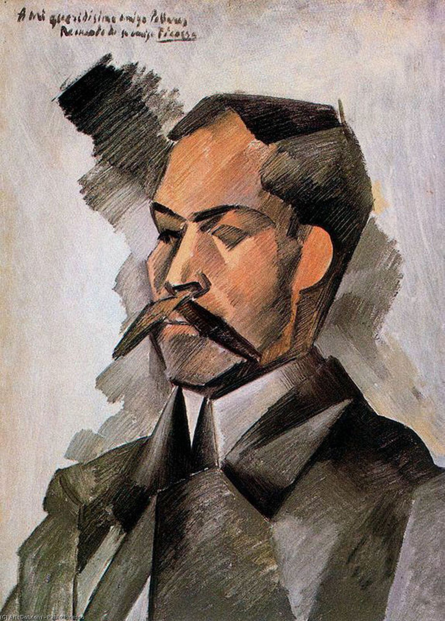 Pablo Picasso - Retrato de Manuel Pallarés