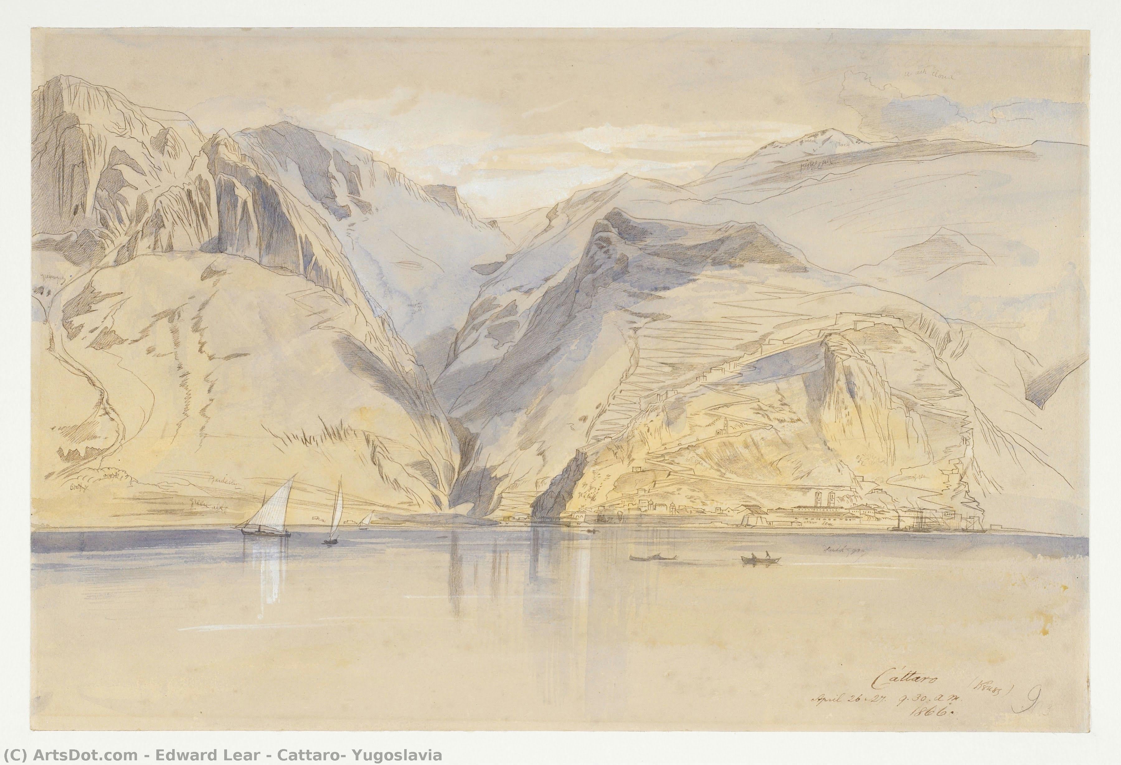Edward Lear - Cattaro, Yugoslavia