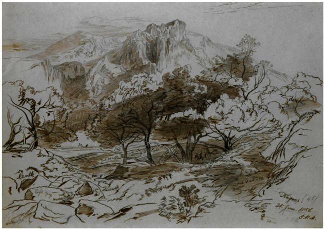 Pagous, Corfu — Edward Lear