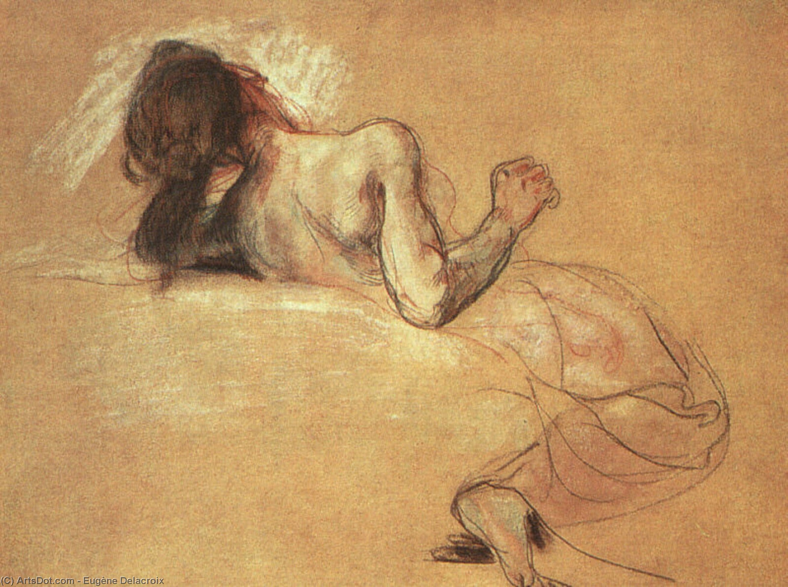 Study Sardanapalus — Eugène Delacroix