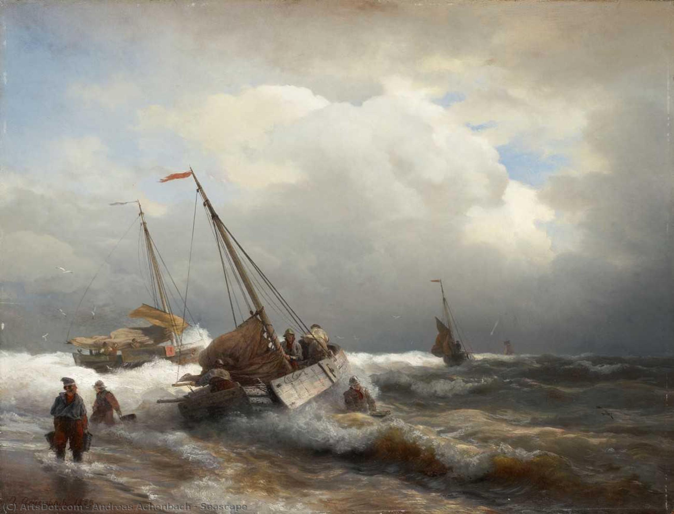 Andreas Achenbach - Seascape