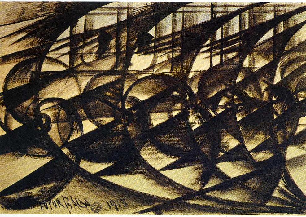 Speeding Car (study). Abstract Speed. — Ђакомо Бала