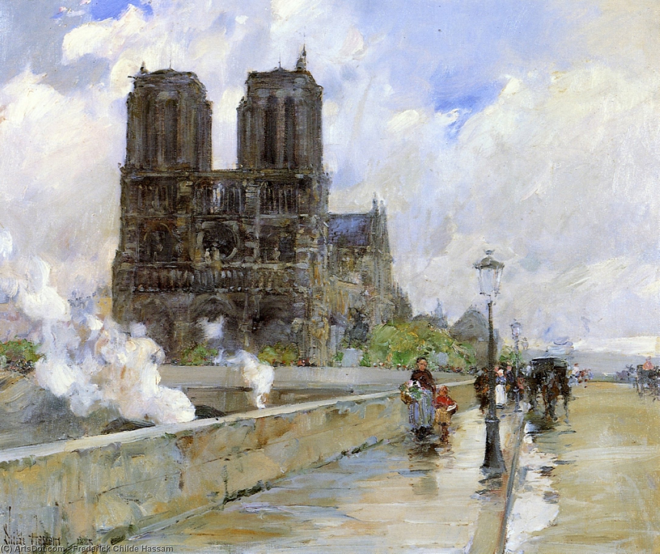 Notre Dame Katedrali, Pariisi — Frederick Childe Hassam