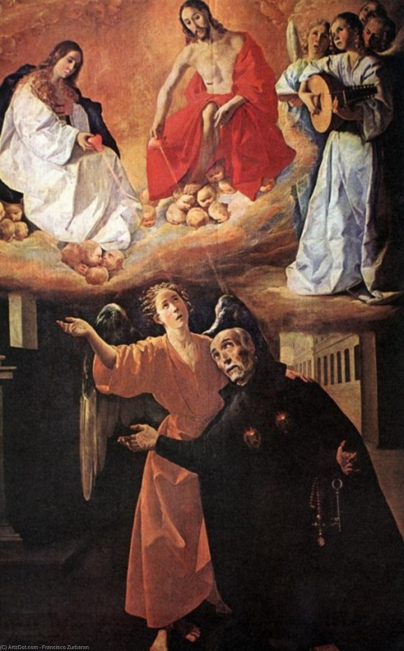Visión De San Alonso Rodríguez — Francisco De Zurbarán