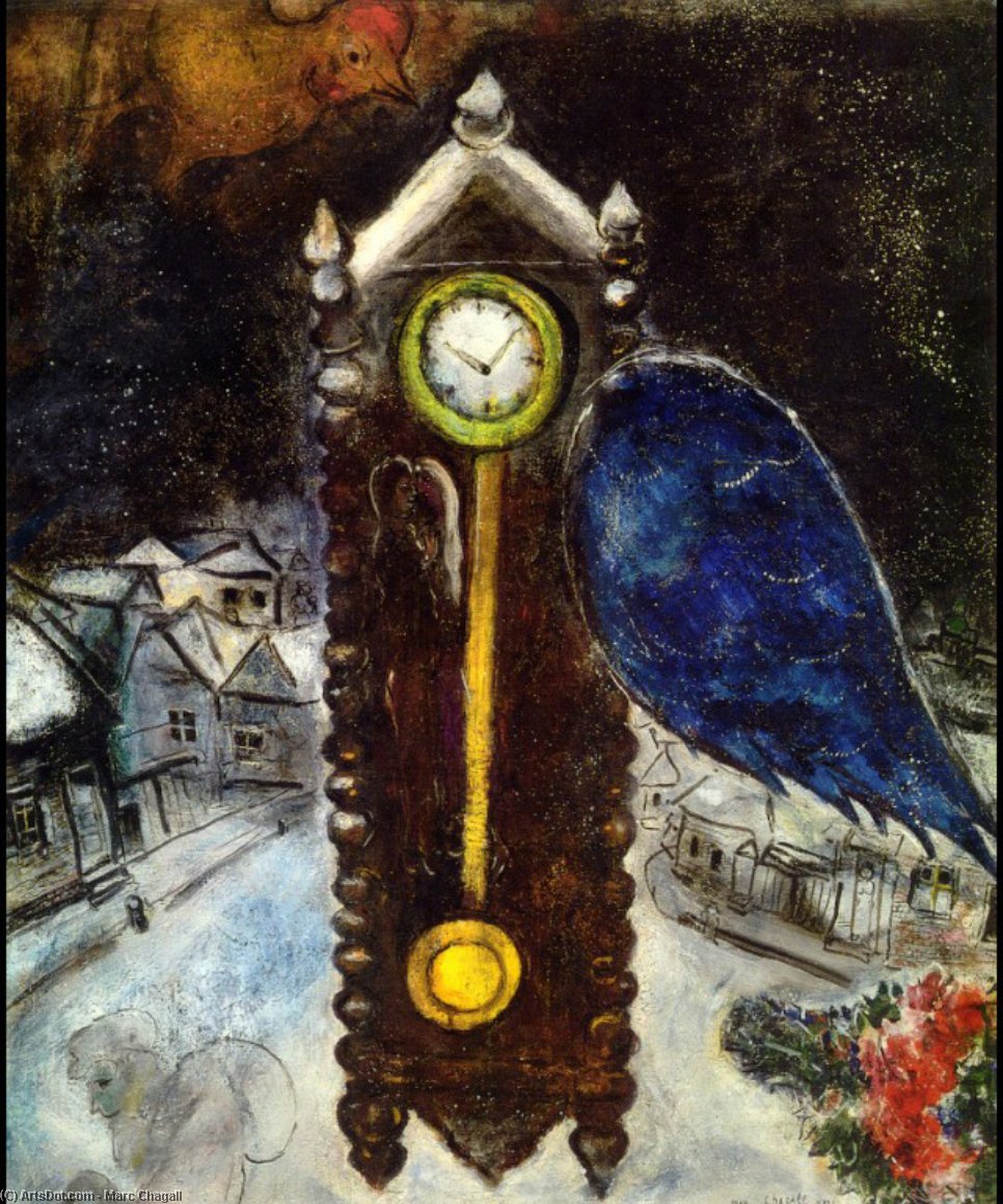 Μάρκος Σαγκάλ - Clock with Blue Wing