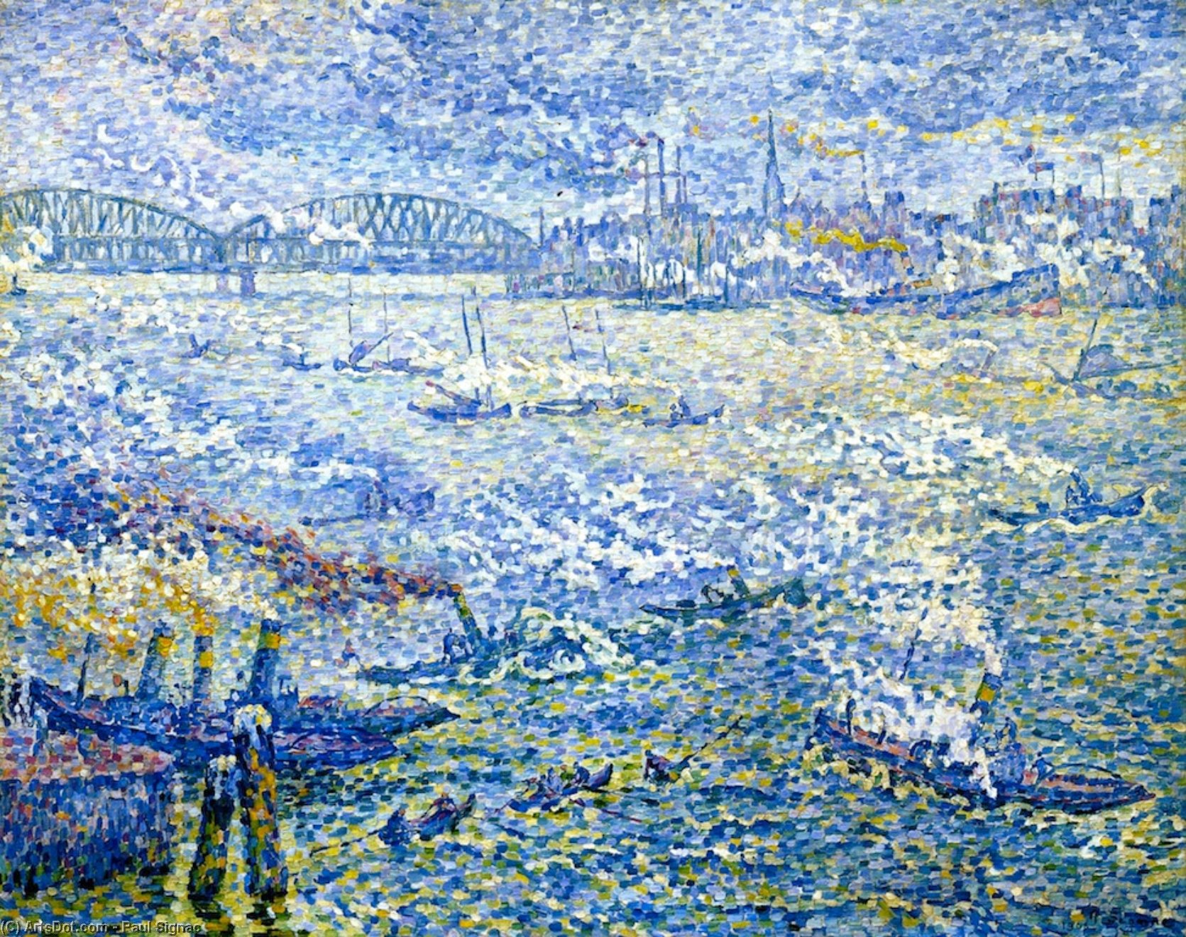 Dampfschiffe, Rotterdam — Paul Signac