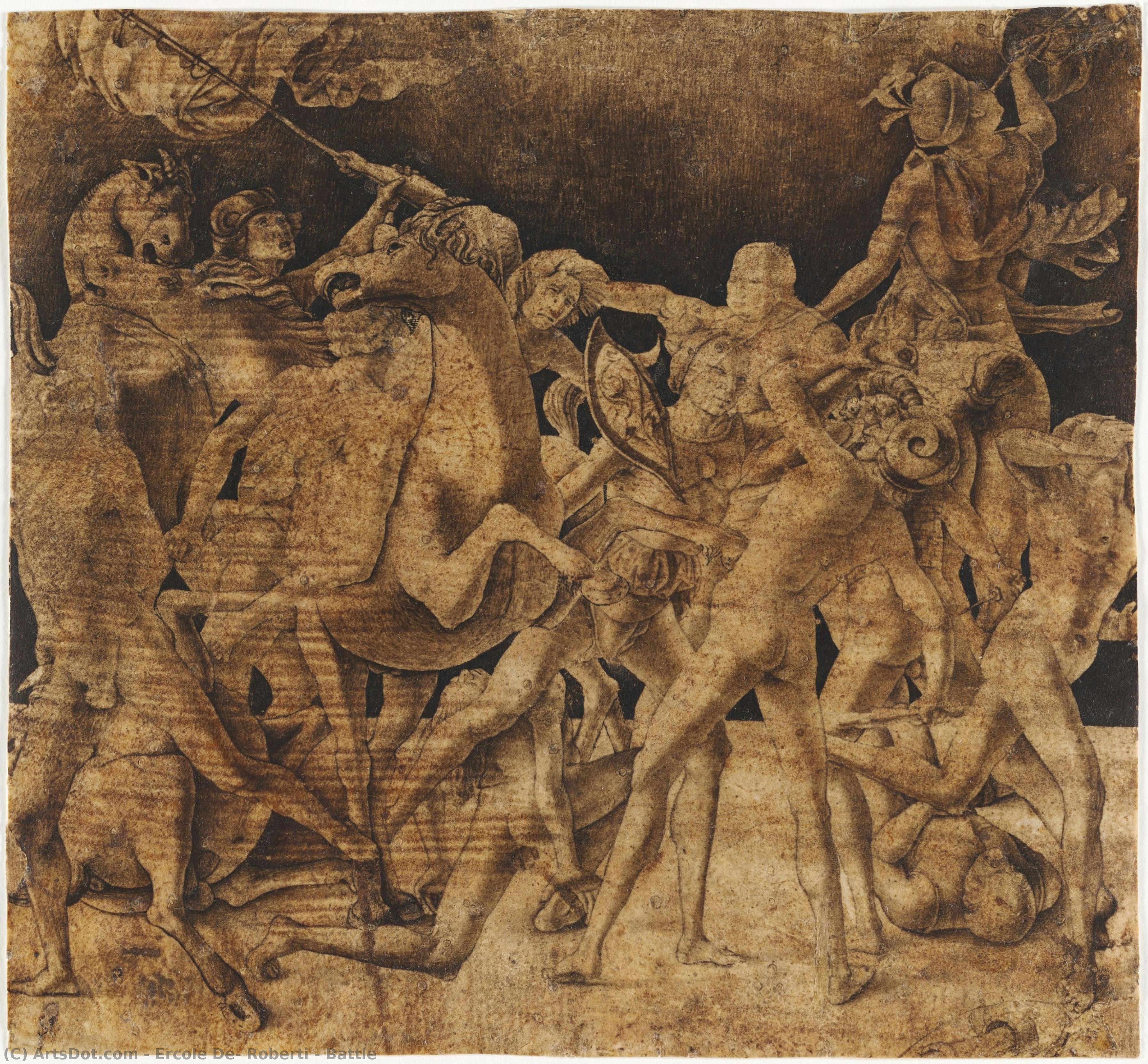 Battle — Ercole De' Roberti