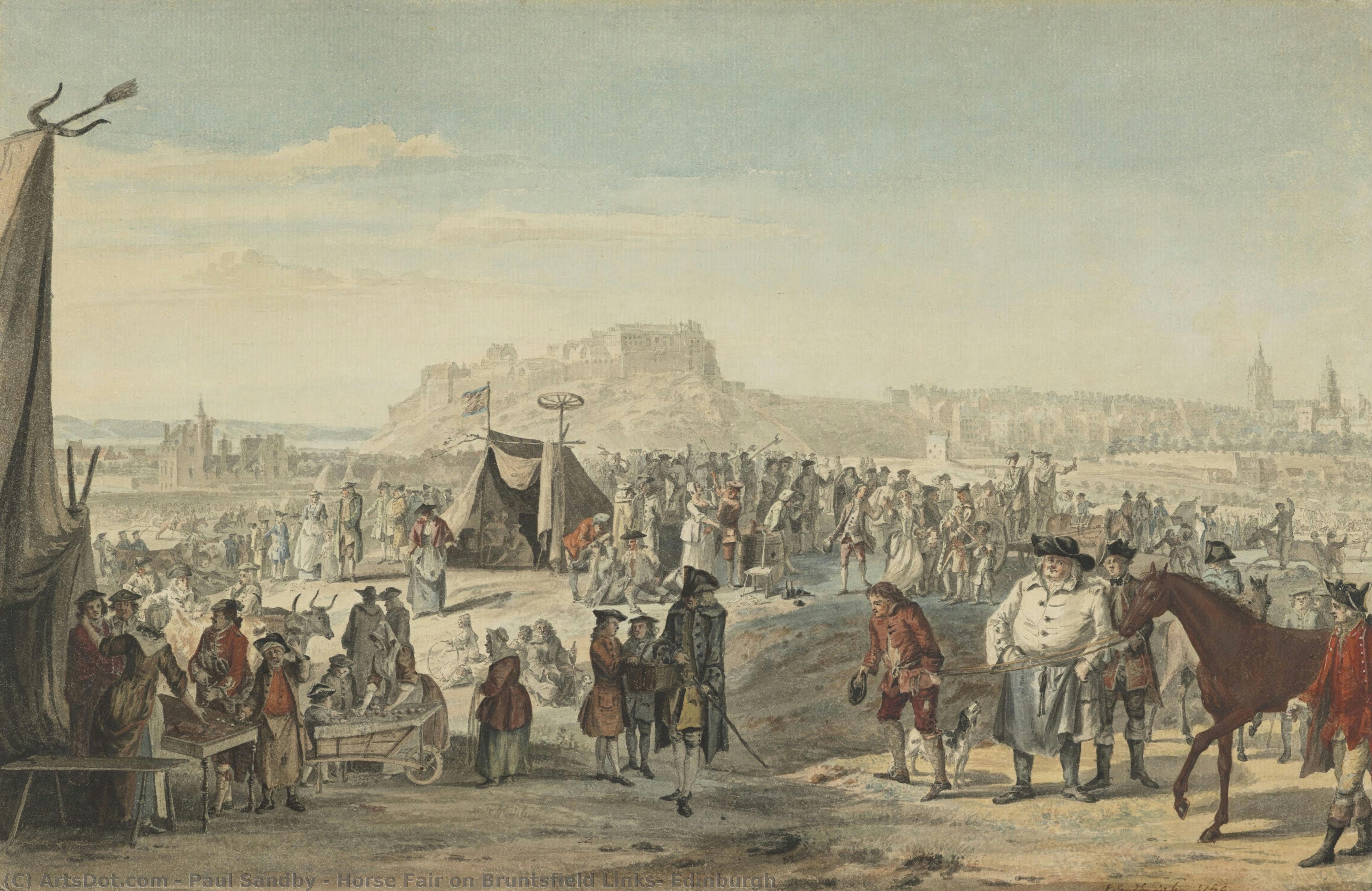 Fiera Dei Cavalli A Bruntsfield Links, Edimburgo — Paul Sandby