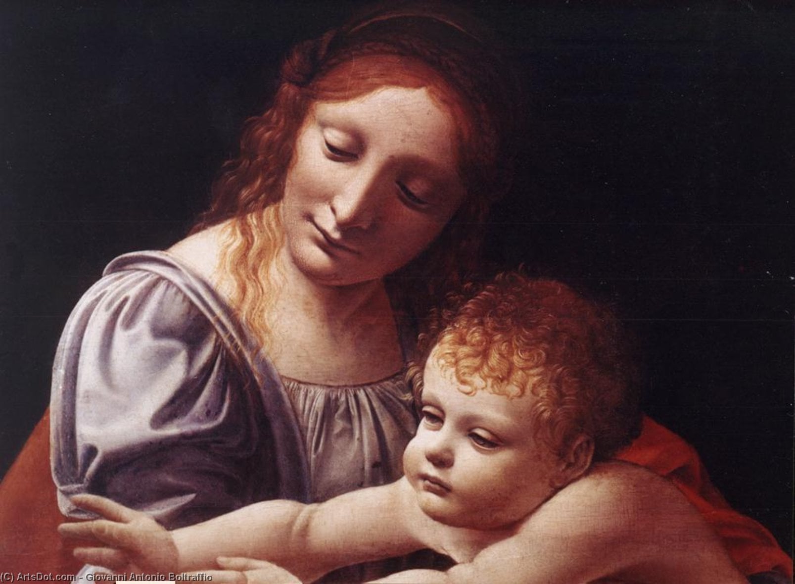 Jungfru Maria Og Barnet (detalje) — Giovanni Antonio Boltraffio