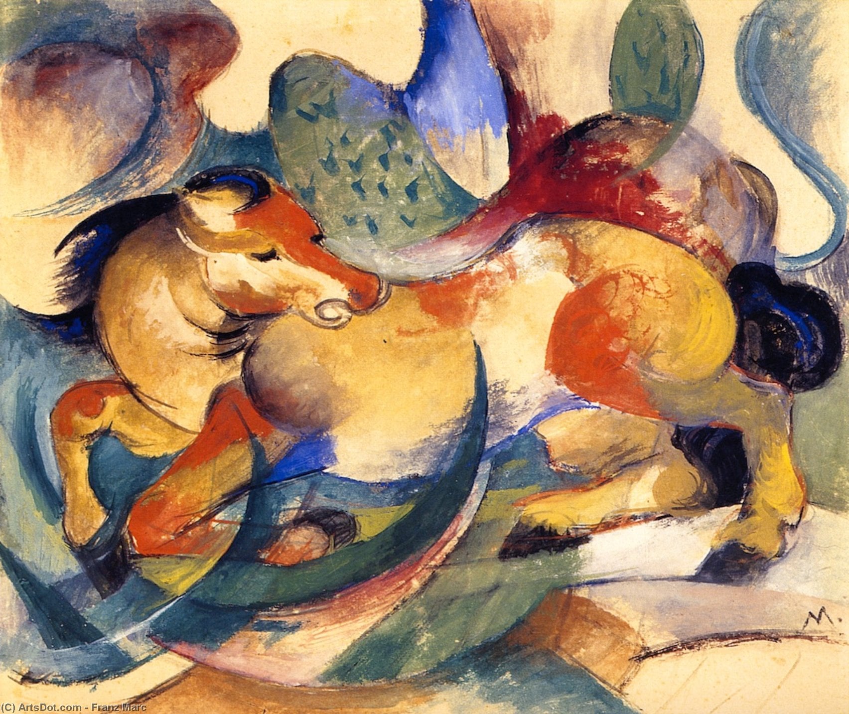 Jumping Horse — Franz Marc