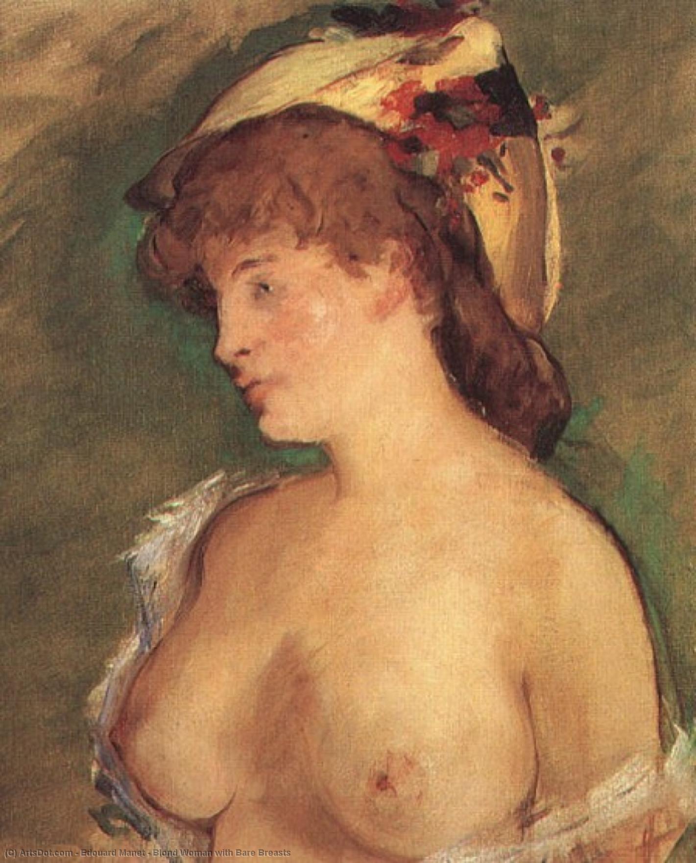 Édouard Manet - Blond Woman with Bare Breasts