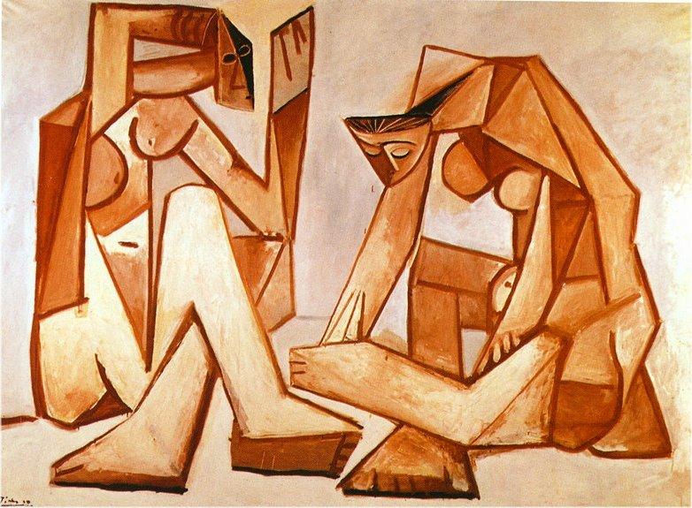 Pablo Picasso - Dos mujeres en la playa