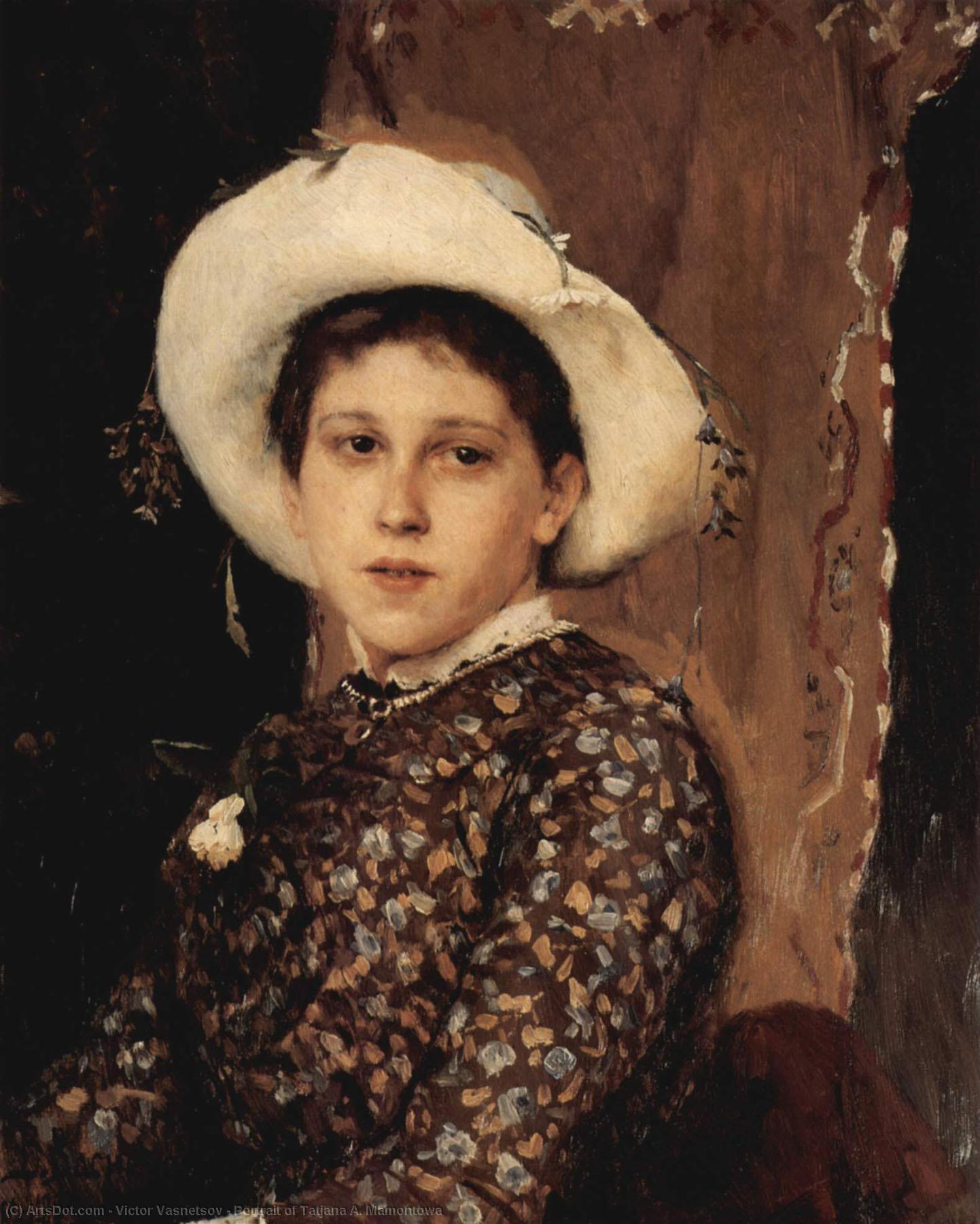 Portrait Of Tatjana A. Mamontowa — Victor Vasnetsov