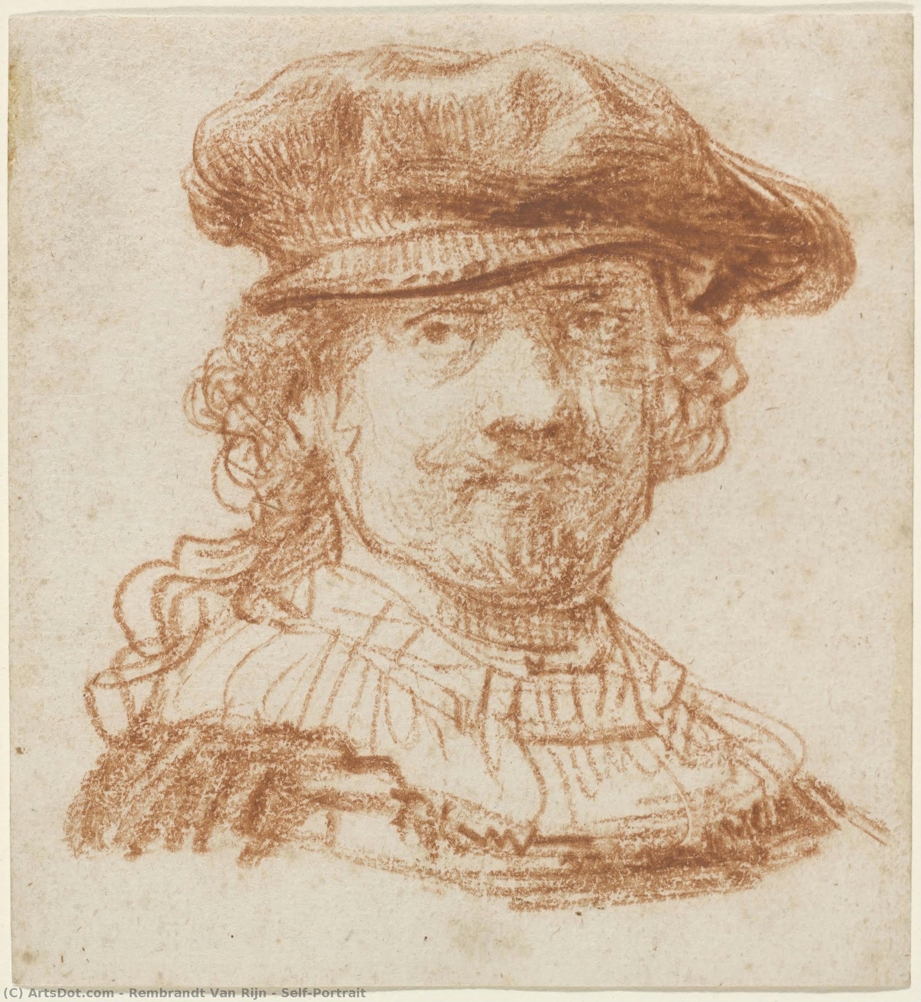 伦勃朗·凡·雷恩 - Self-Portrait