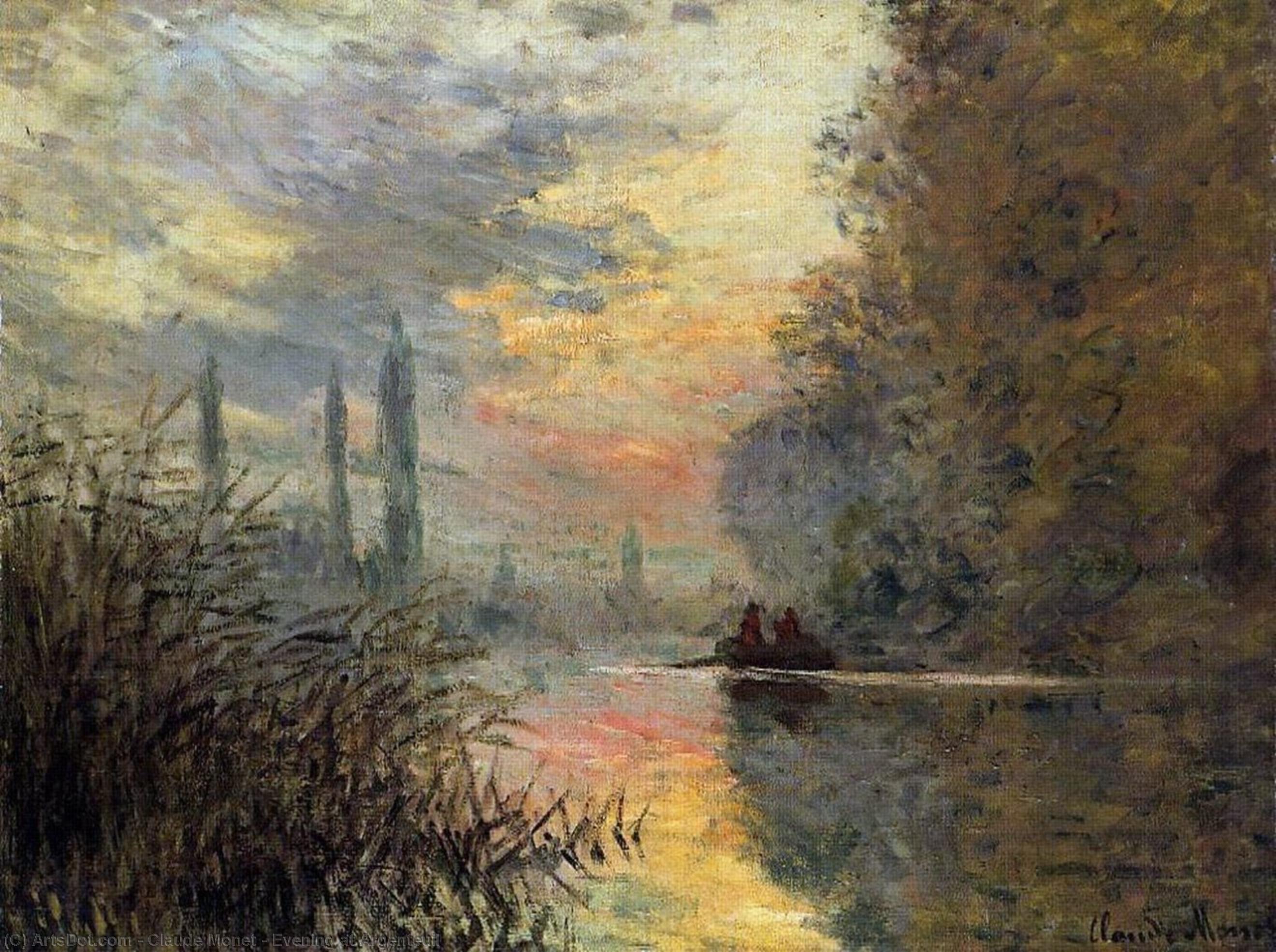 Abend In Argenteuil — Claude Monet