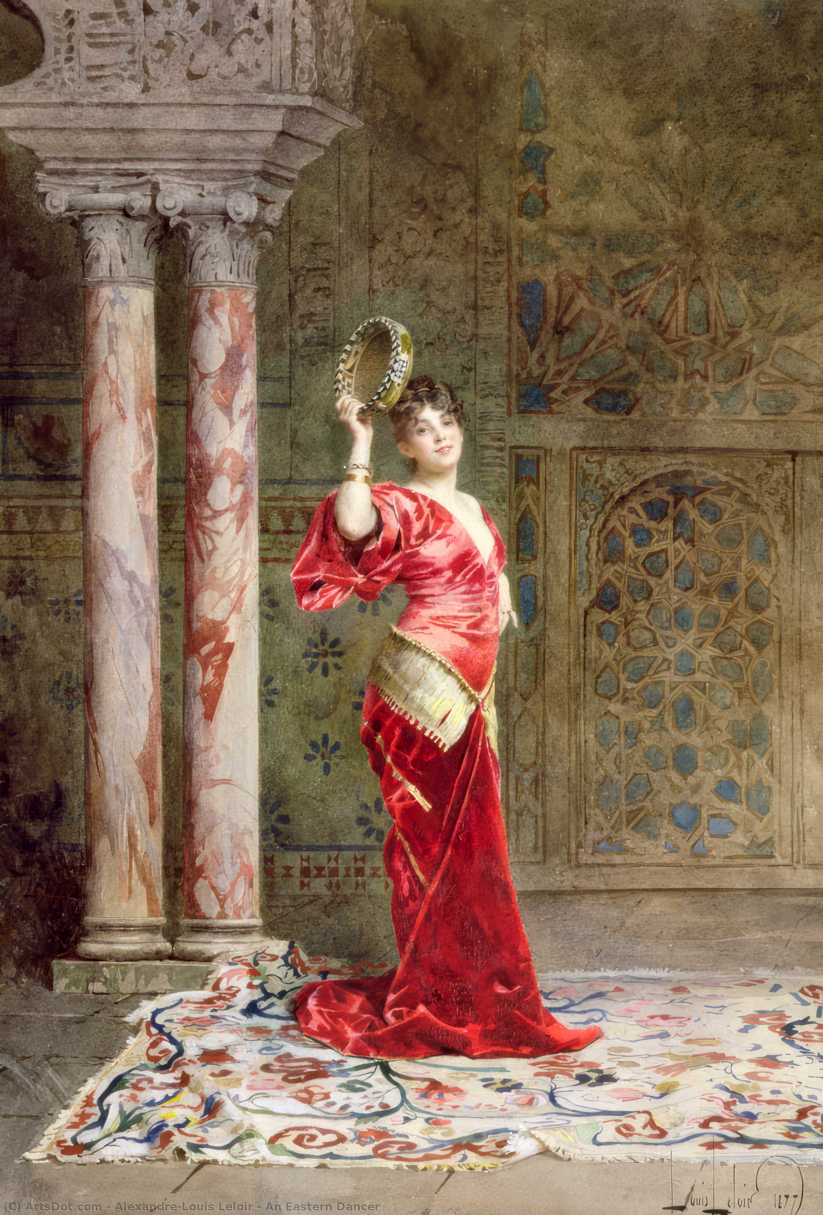 An Eastern Dancer — Alexandre-louis Leloir
