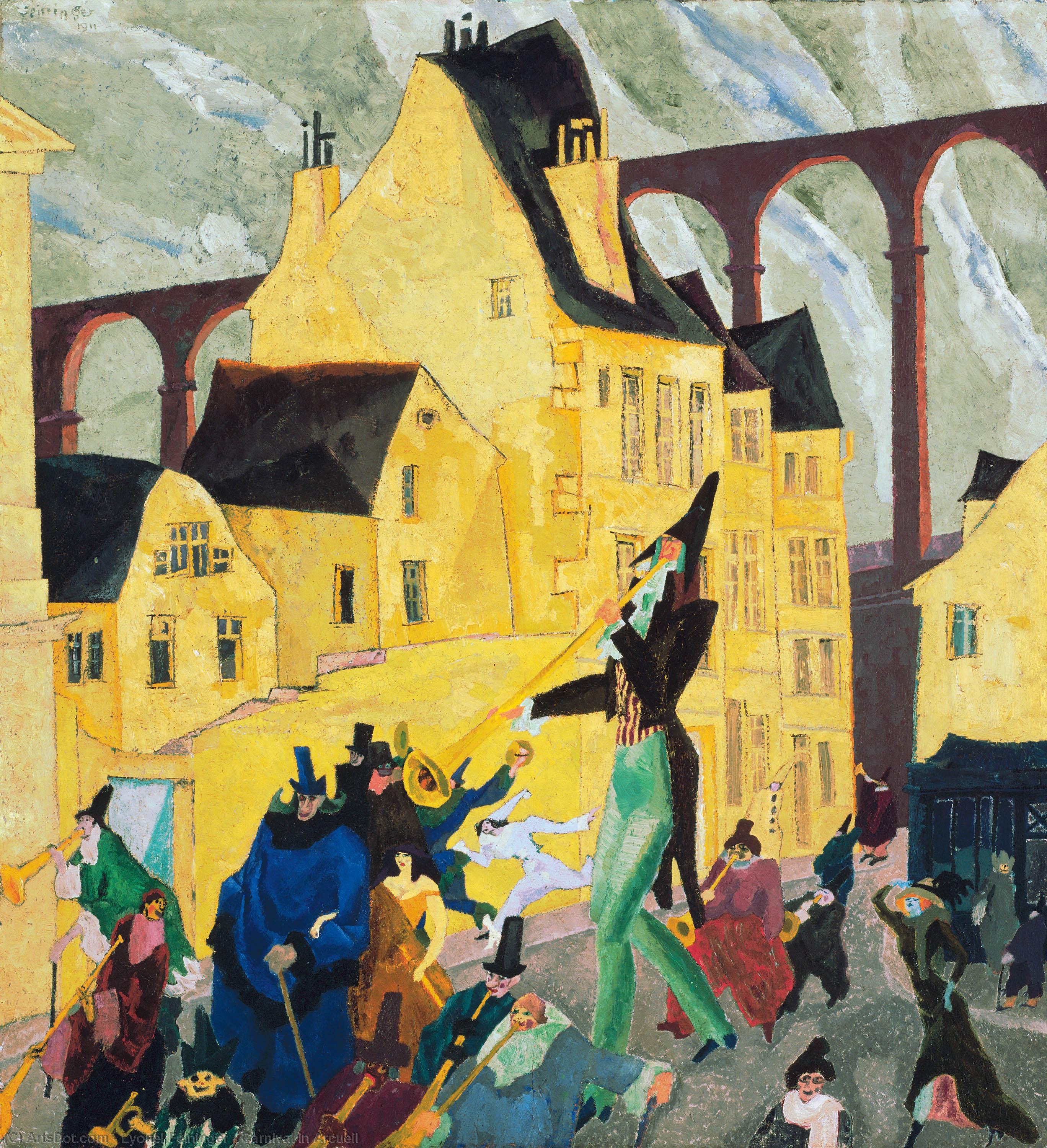 Carnevale Ad Arcueil — Lyonel Feininger