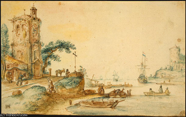 Scene Tower Left — Hendrick Avercamp