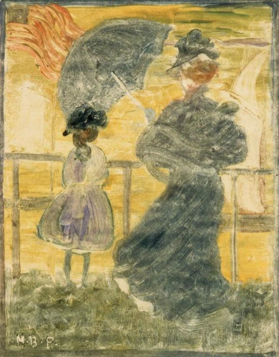 On Deck, Boston — Maurice Prendergast
