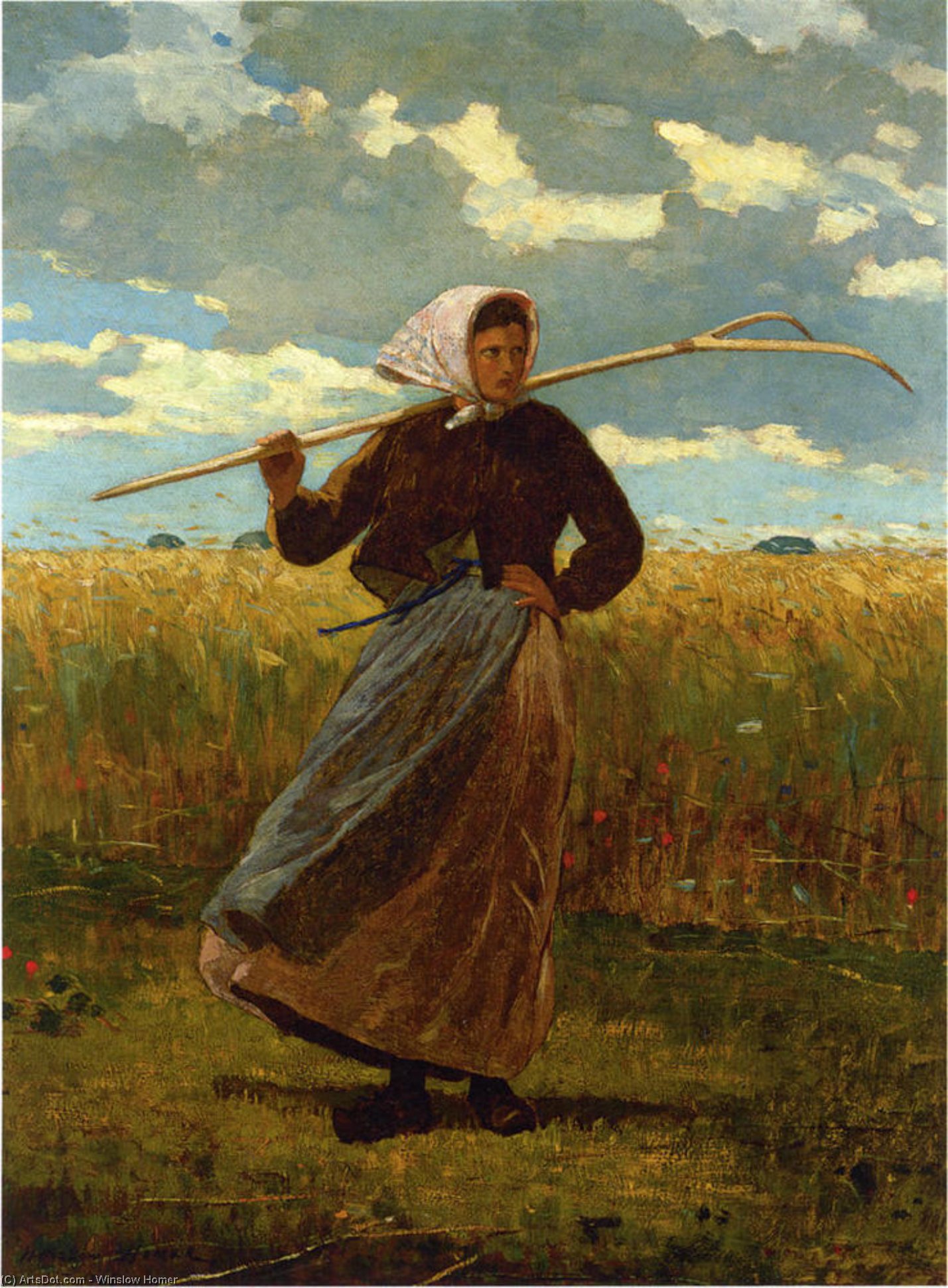 La Rientro Della Gleaner — Winslow Homer